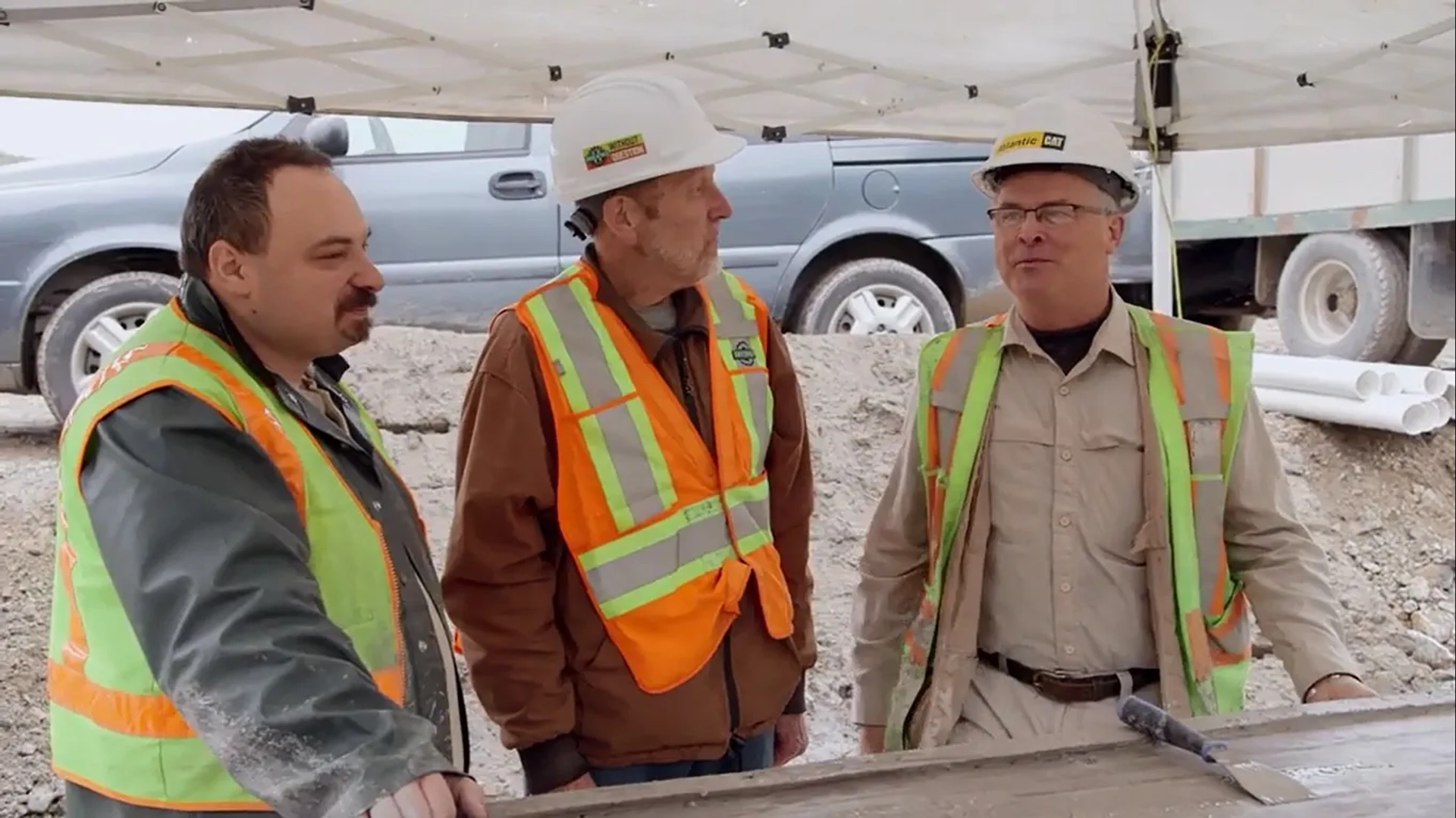 Dan Henskee, Paul Troutman, and Terry Matheson in The Curse of Oak Island: The Lucky Thirteen (2019)