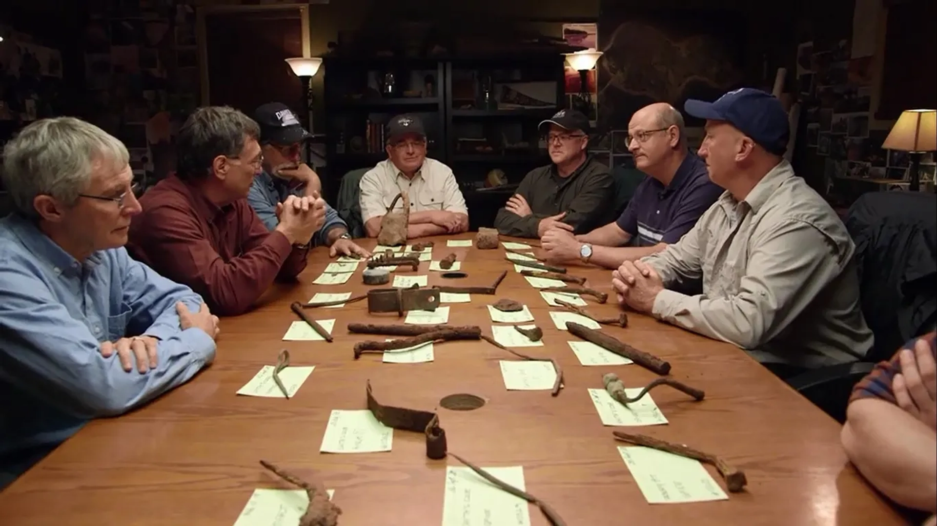 Carmen Legge, Rick Lagina, Marty Lagina, Craig Tester, Charles Barkhouse, Laird Niven, and Gary Drayton in The Curse of Oak Island: Core Values (2019)