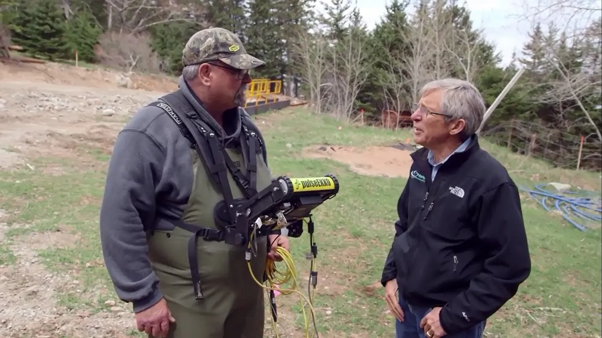 Steve Watson and Craig Tester in The Curse of Oak Island: Core Values (2019)