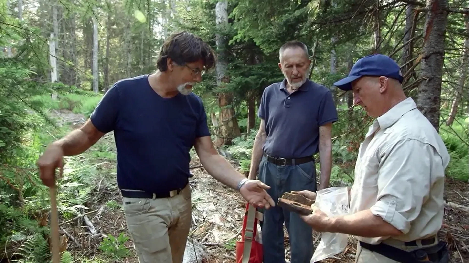 Dan Henskee, Rick Lagina, and Gary Drayton in The Curse of Oak Island: Core Values (2019)