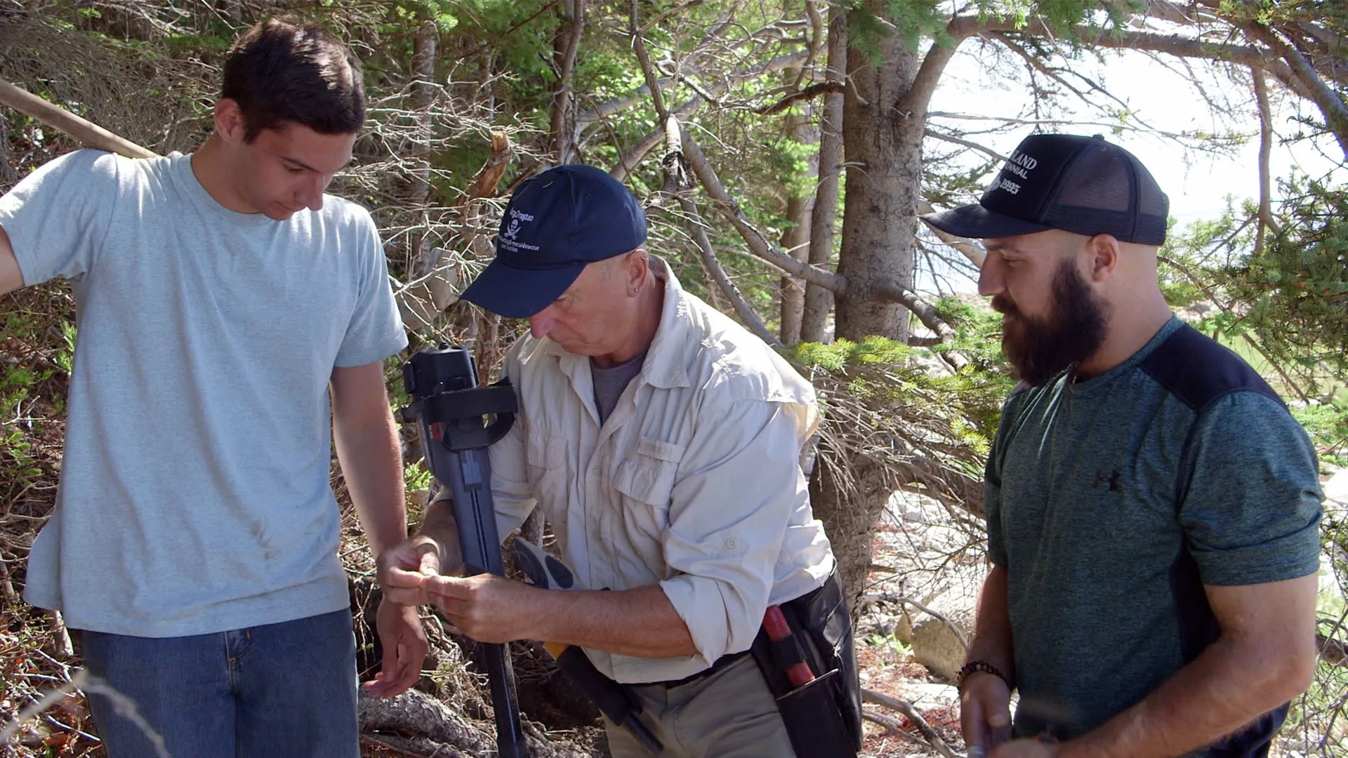 Jack Begley, Peter Fornetti, and Gary Drayton in The Curse of Oak Island (2014)