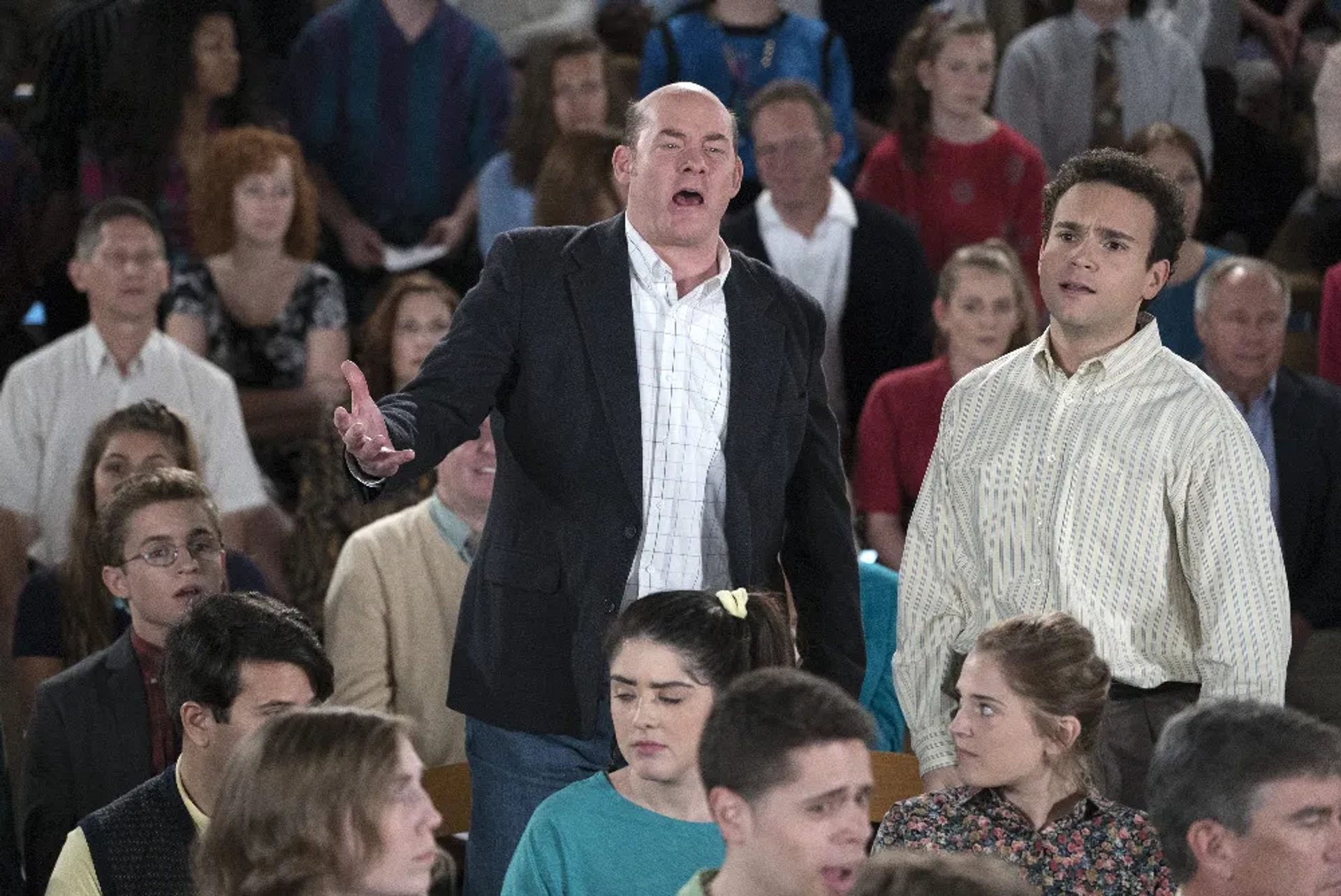 David Koechner, Troy Gentile, and Sean Giambrone in The Goldbergs (2013)