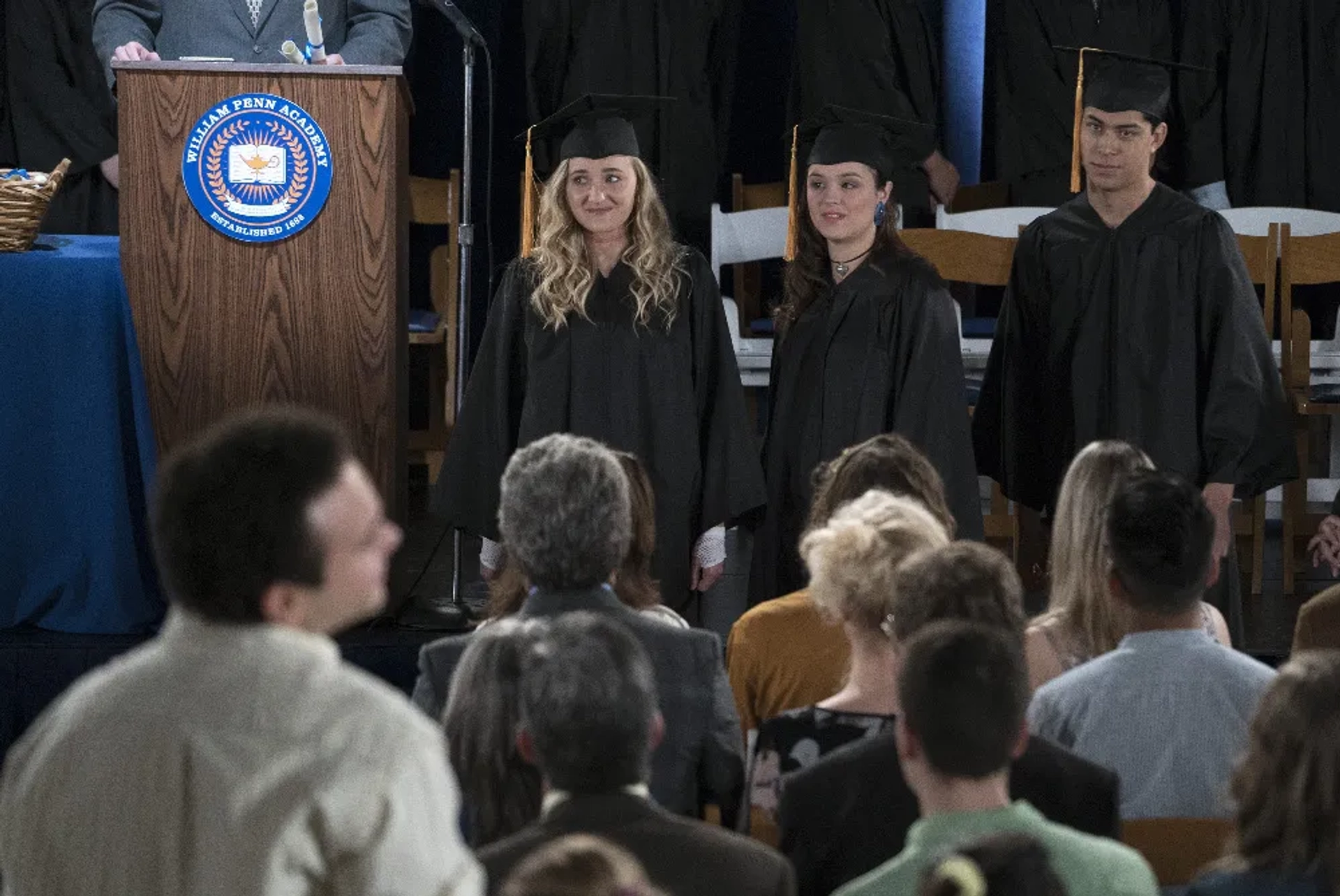 AJ Michalka, Hayley Orrantia, and Niko Guardado in The Goldbergs (2013)