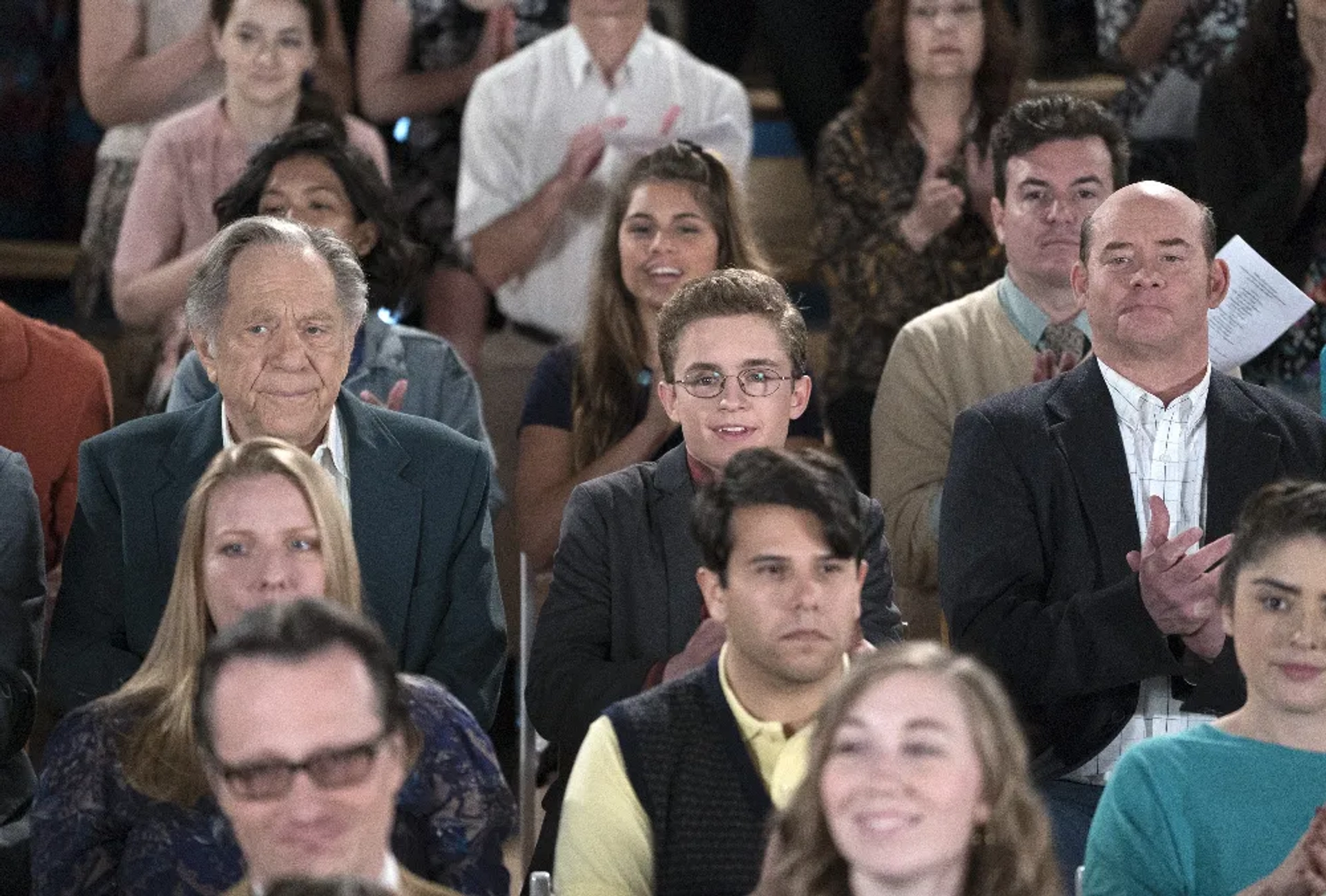 George Segal, David Koechner, and Sean Giambrone in The Goldbergs (2013)