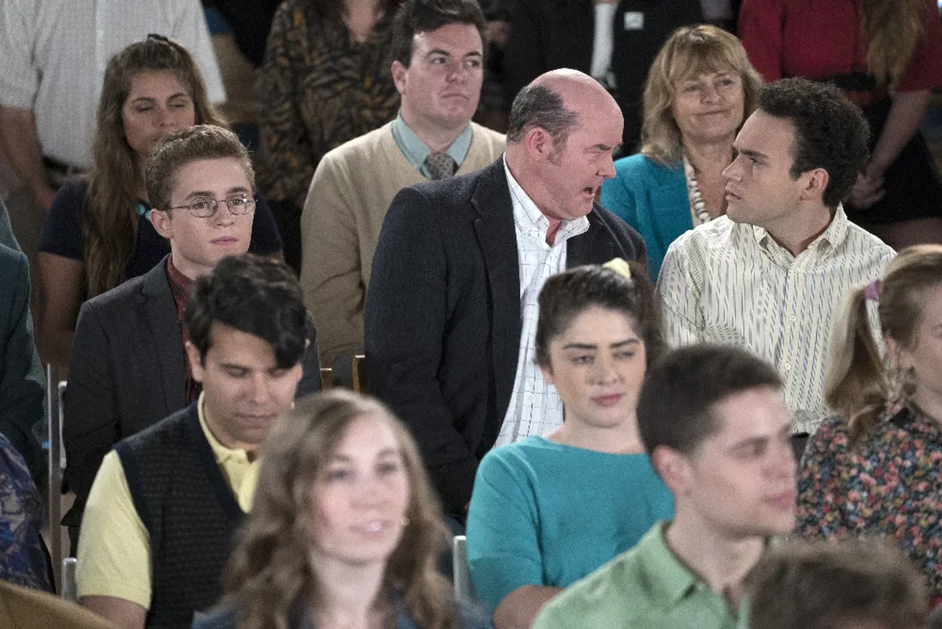 David Koechner, Troy Gentile, and Sean Giambrone in The Goldbergs (2013)