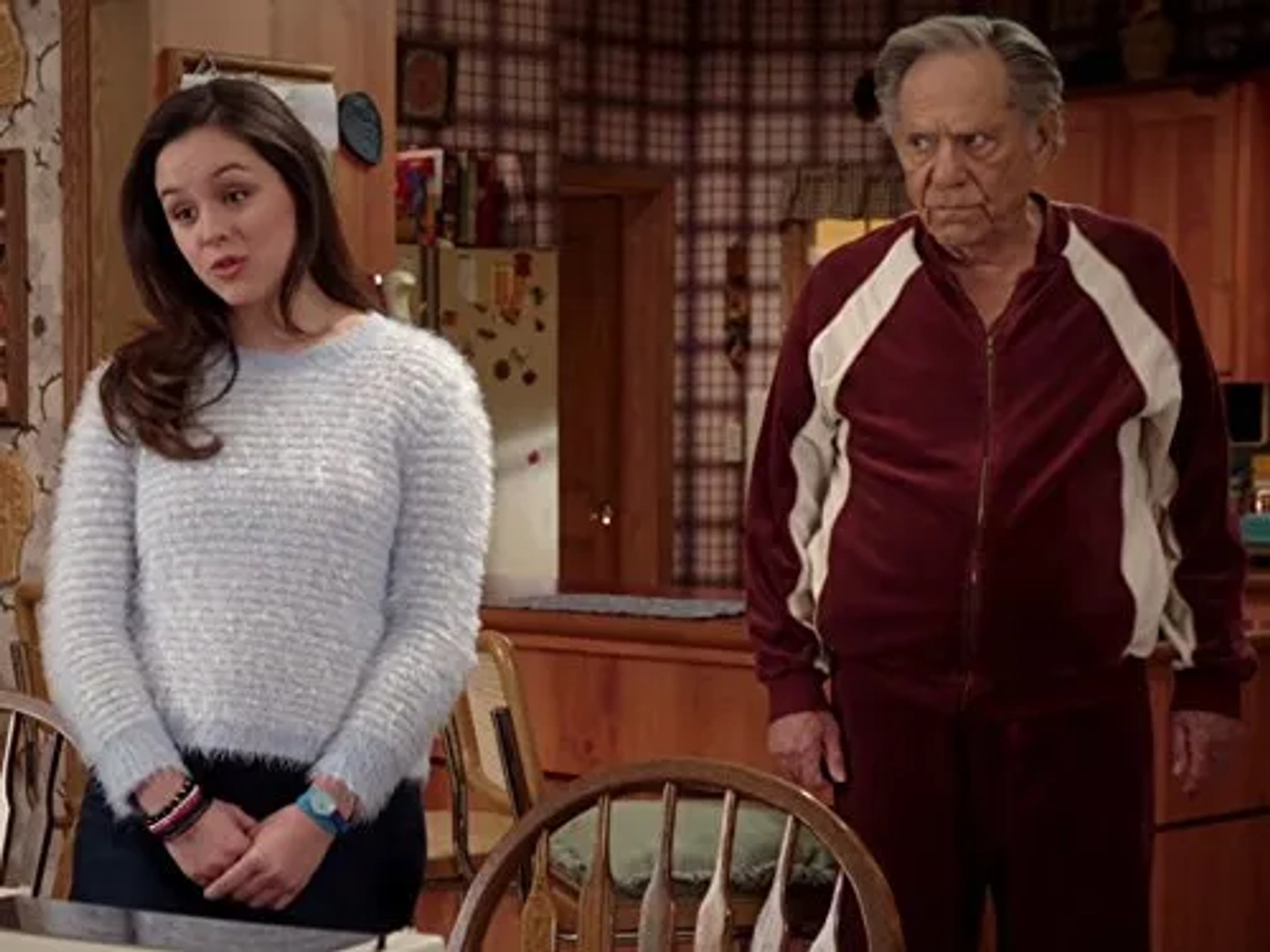 George Segal and Hayley Orrantia in The Goldbergs (2013)