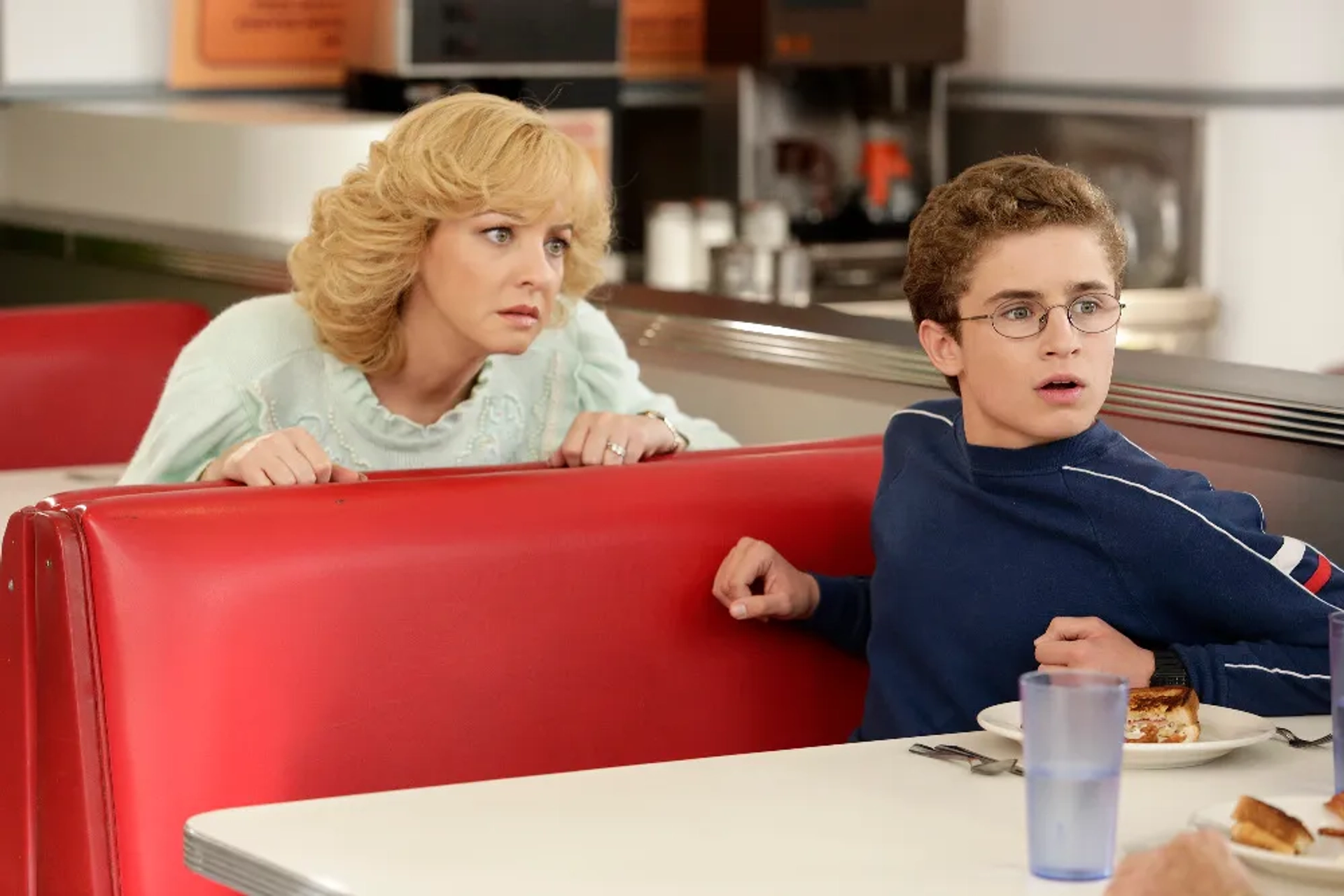 Wendi McLendon-Covey and Sean Giambrone in The Goldbergs (2013)