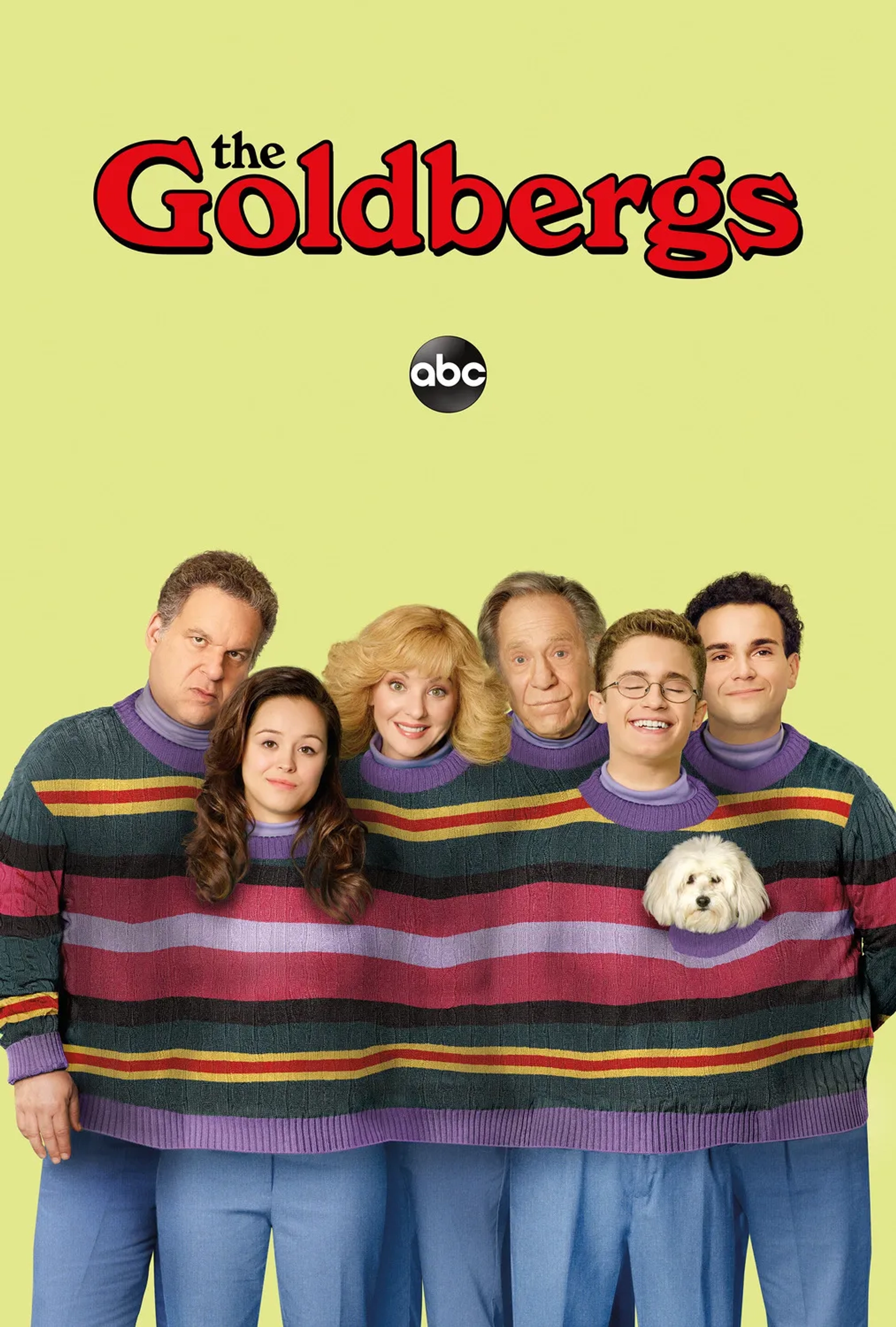 George Segal, Jeff Garlin, Wendi McLendon-Covey, Troy Gentile, Hayley Orrantia, and Sean Giambrone in The Goldbergs (2013)