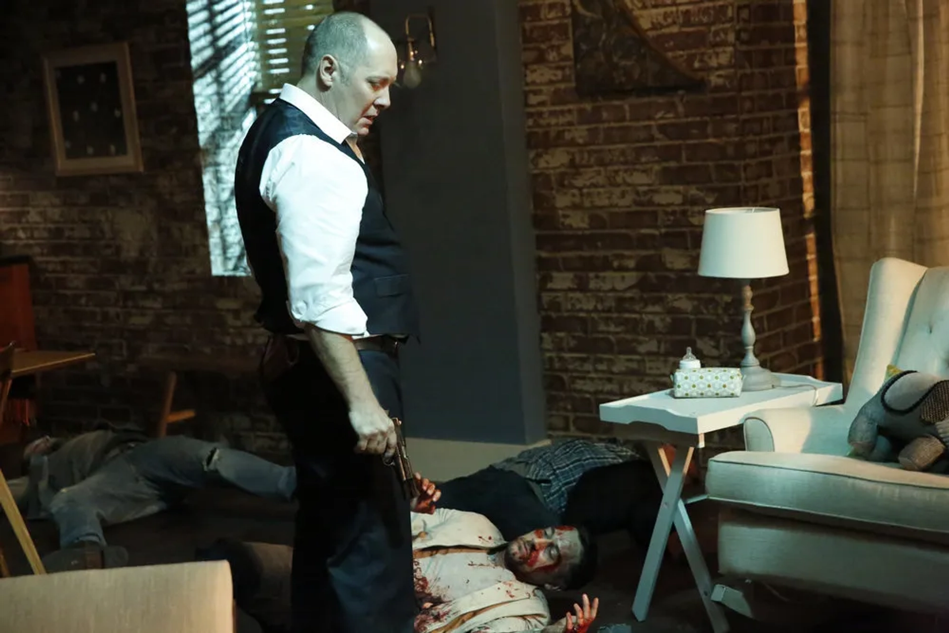 James Spader and Ryan Eggold in The Blacklist (2013)