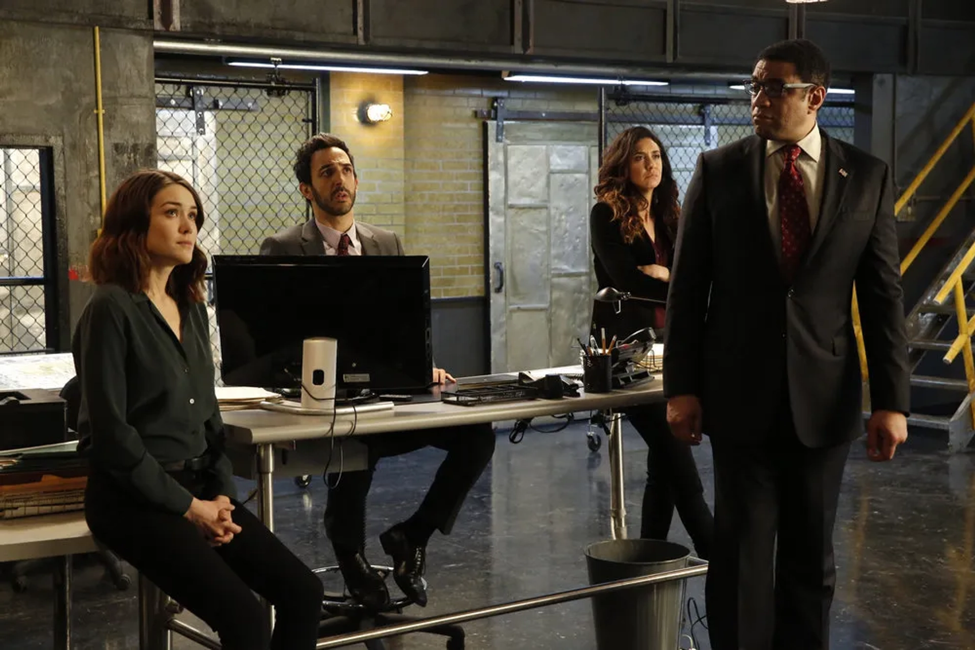 Harry Lennix, Megan Boone, Amir Arison, and Mozhan Marnò in The Blacklist (2013)