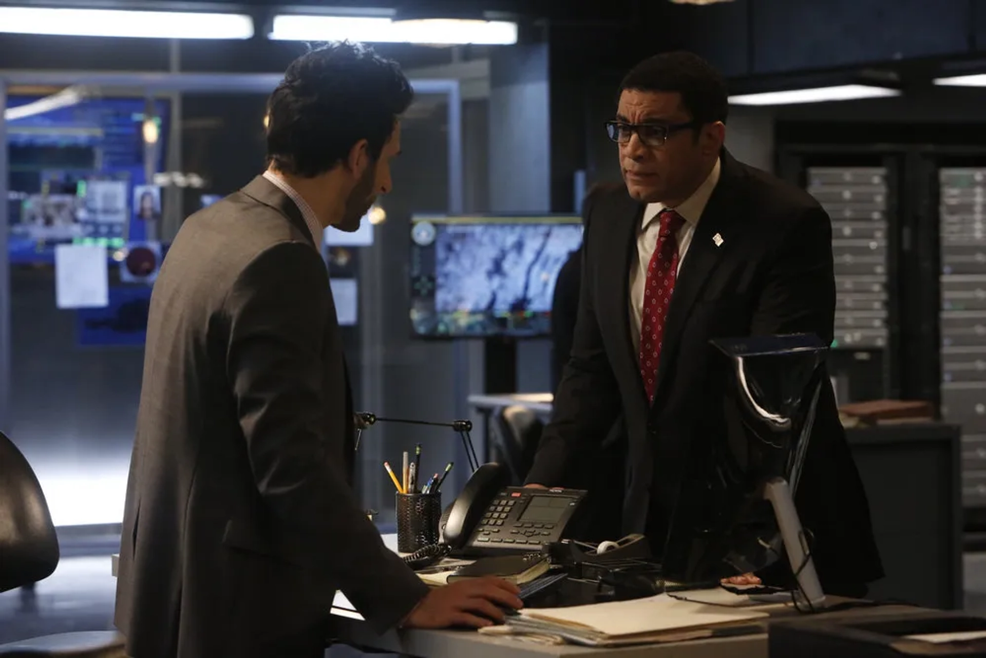 Harry Lennix and Amir Arison in The Blacklist (2013)