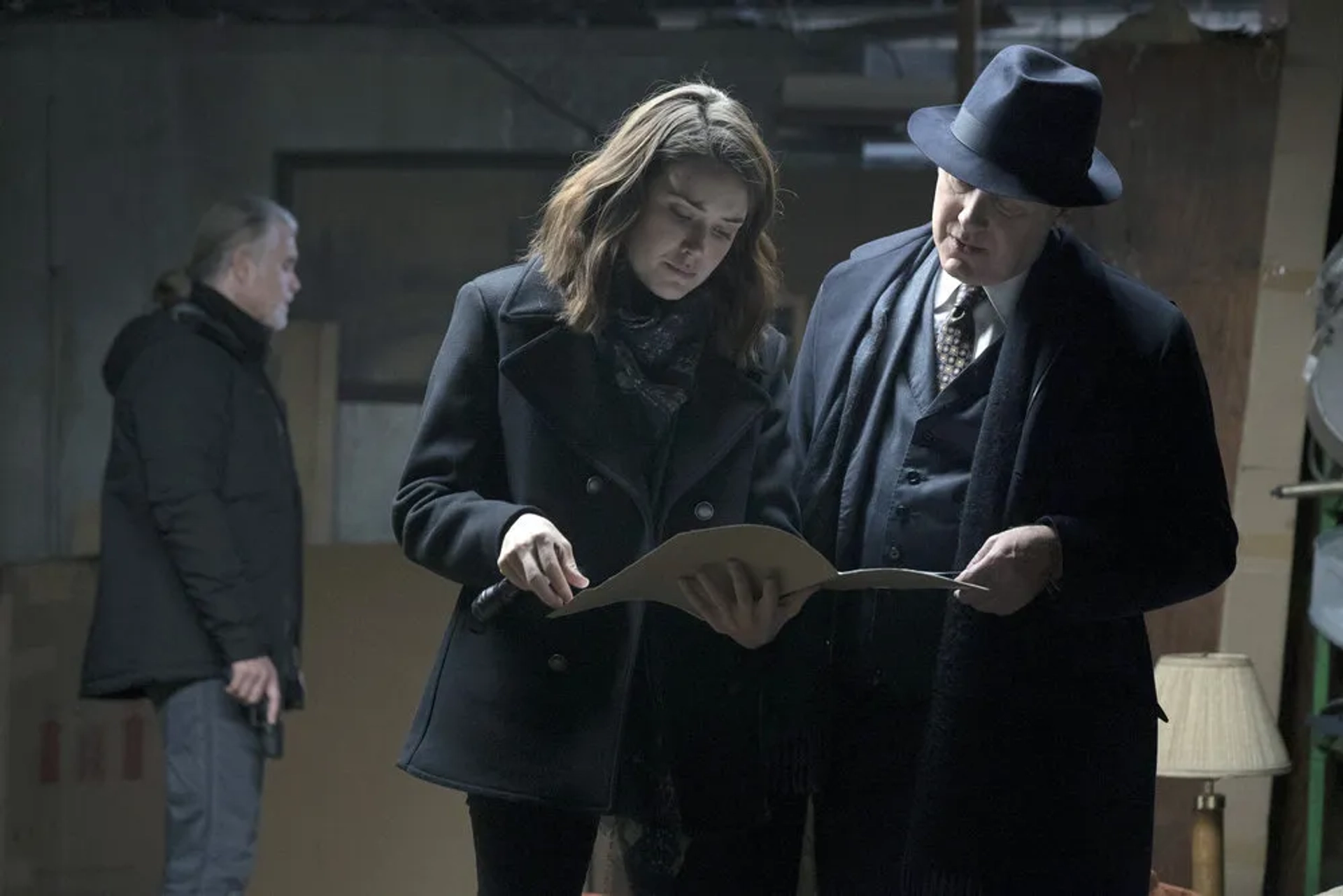 James Spader, Baz, and Megan Boone in The Blacklist (2013)