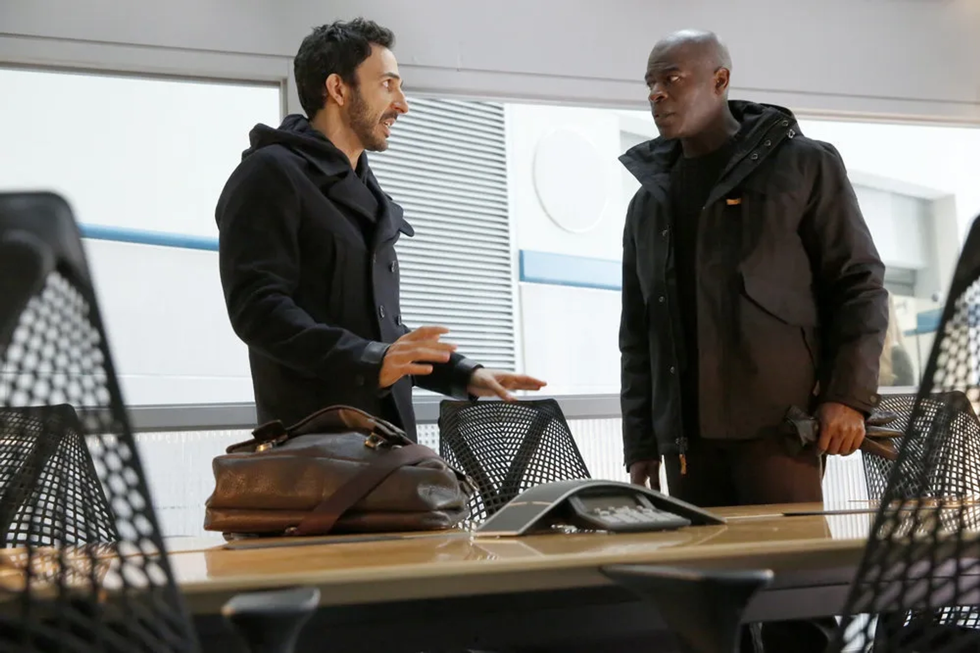 Hisham Tawfiq and Amir Arison in The Blacklist (2013)