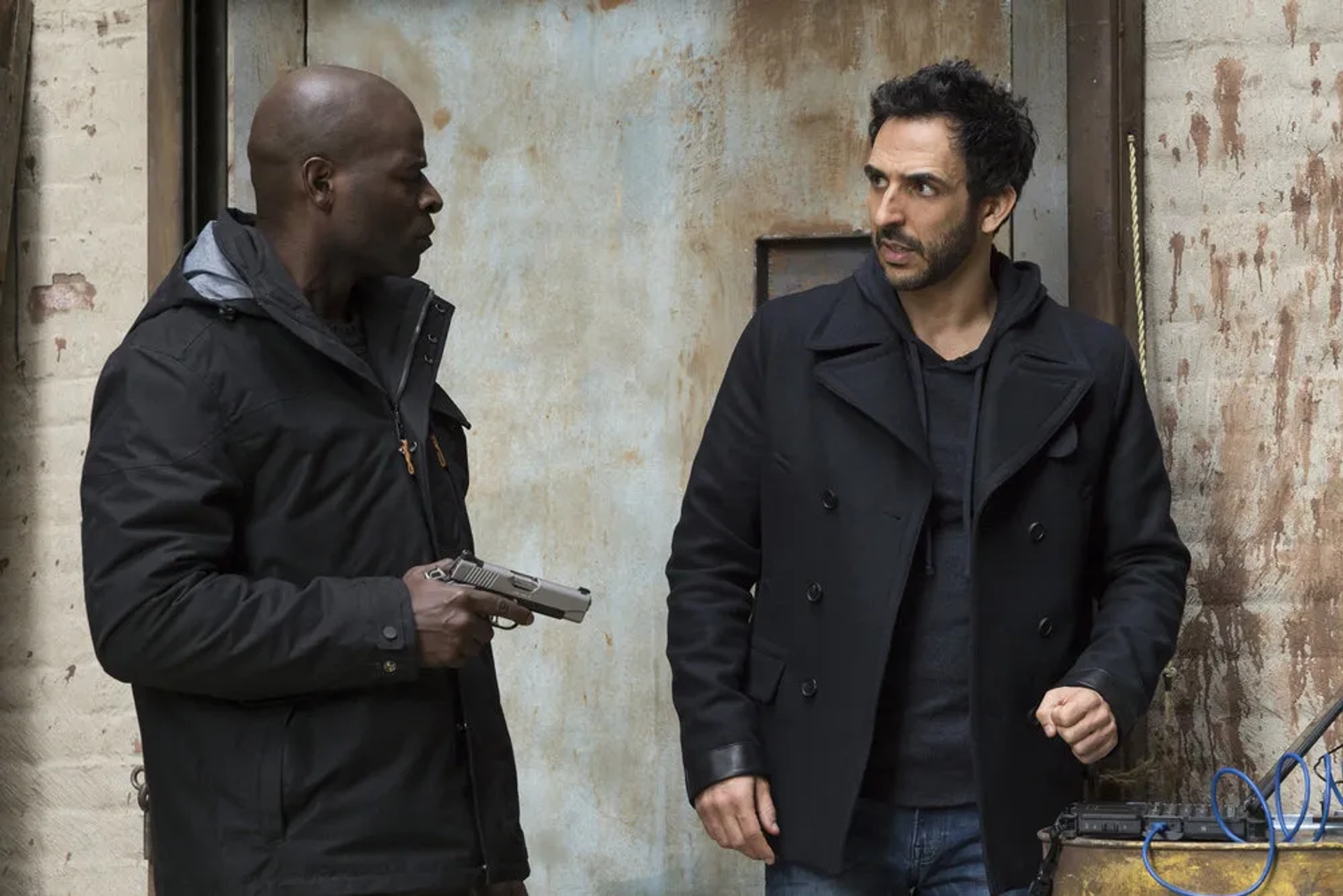 Hisham Tawfiq and Amir Arison in The Blacklist (2013)