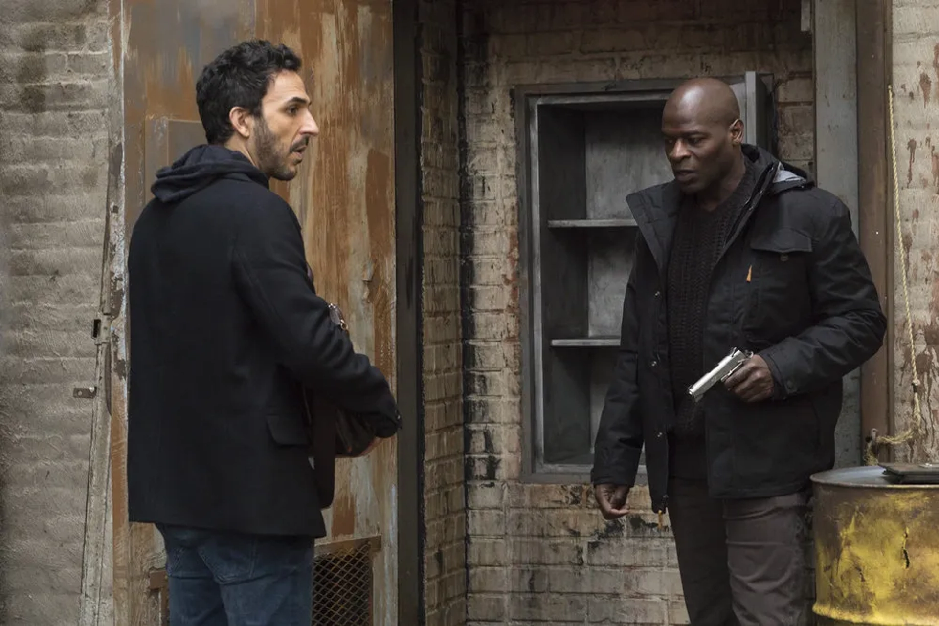 Hisham Tawfiq and Amir Arison in The Blacklist (2013)