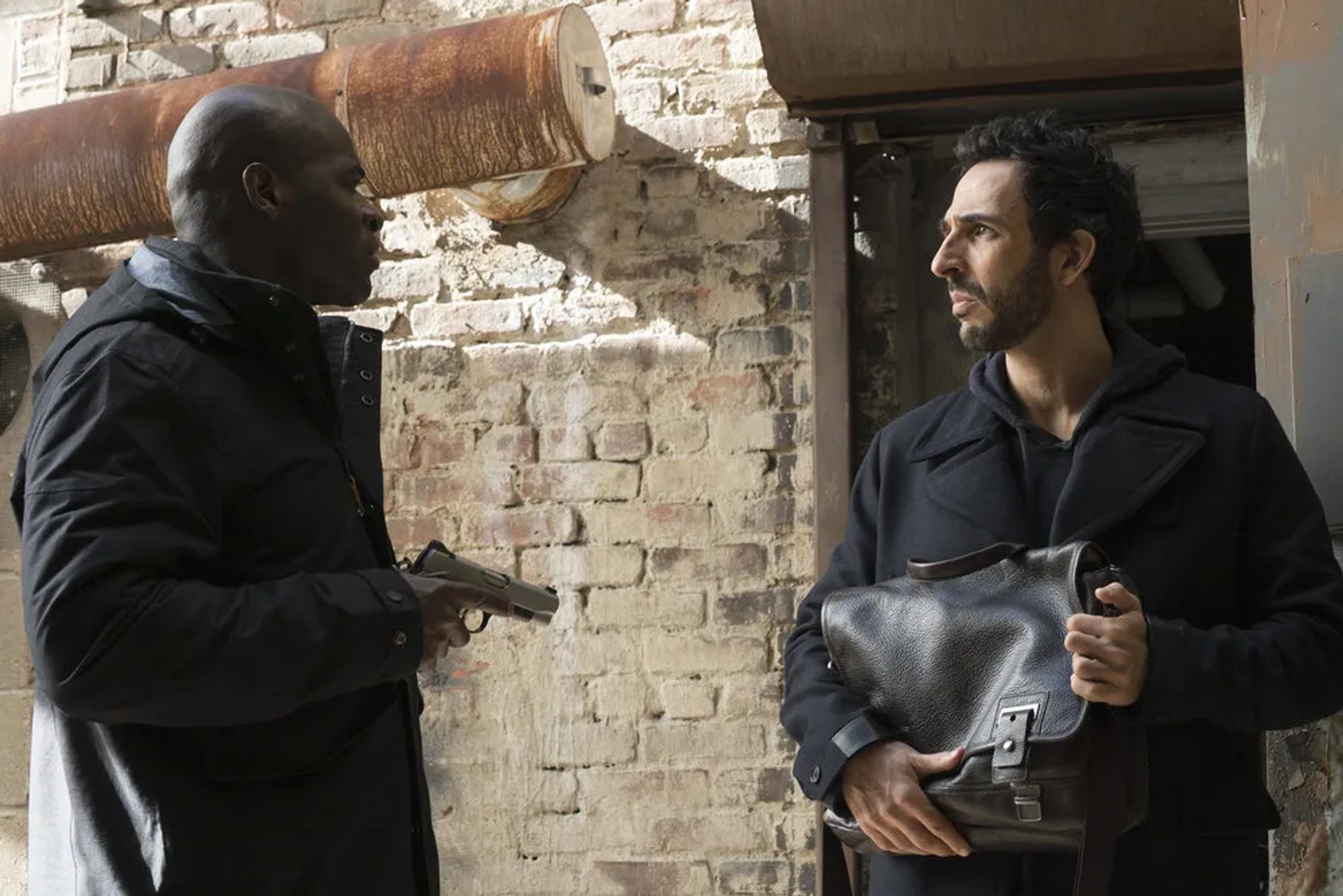 Hisham Tawfiq and Amir Arison in The Blacklist (2013)