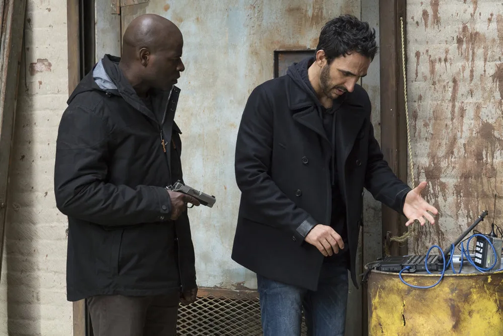 Hisham Tawfiq and Amir Arison in The Blacklist (2013)