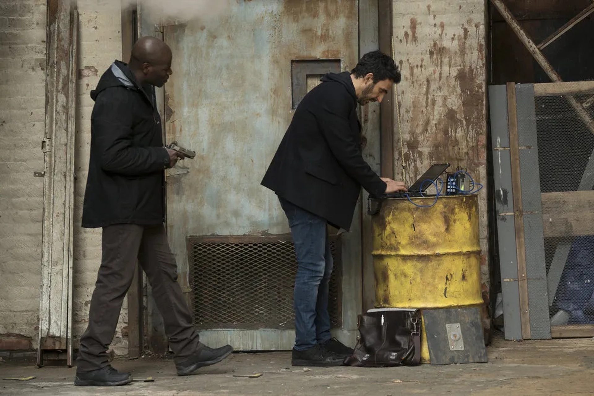 Hisham Tawfiq and Amir Arison in The Blacklist (2013)