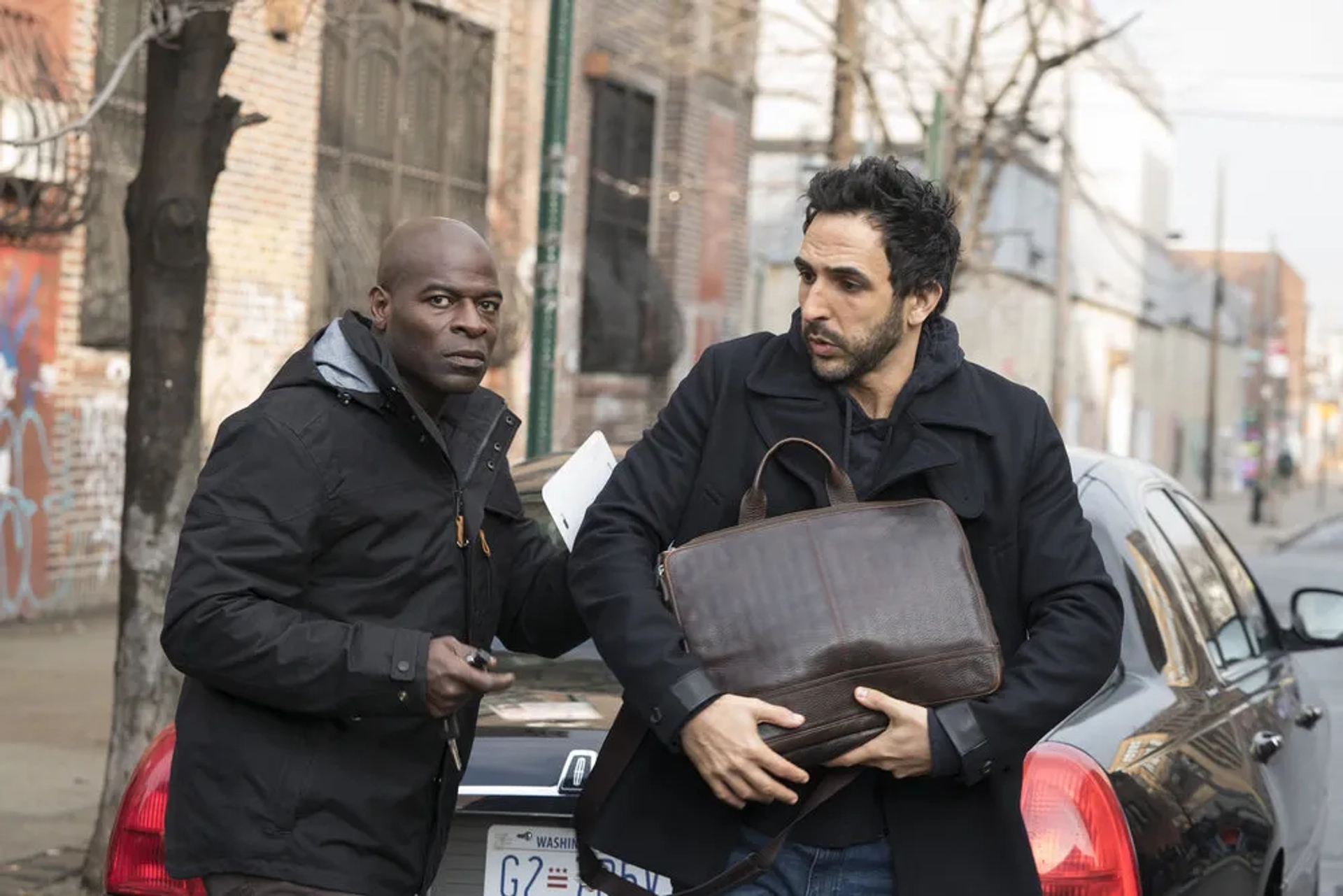 Hisham Tawfiq and Amir Arison in The Blacklist (2013)