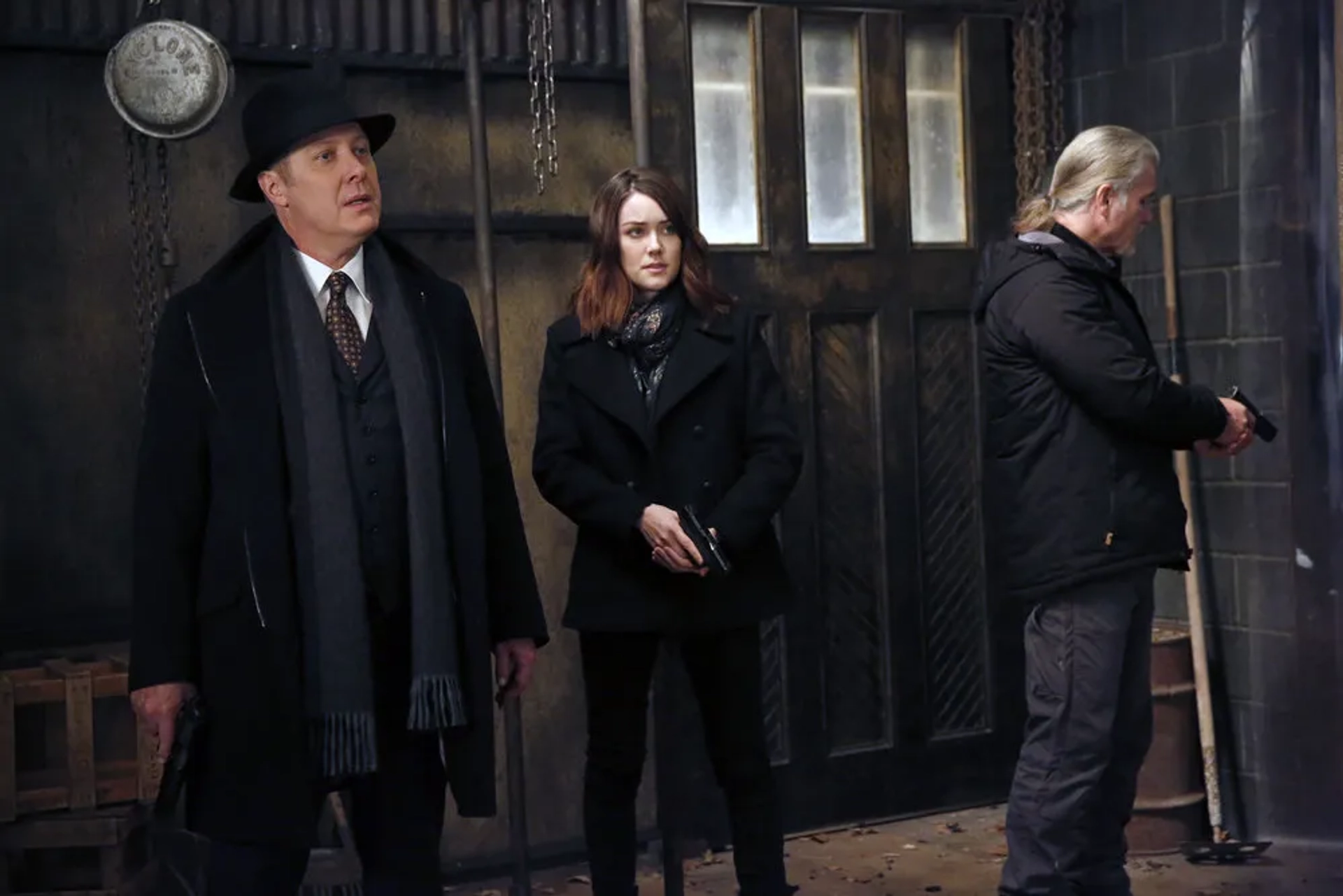 James Spader, Baz, and Megan Boone in The Blacklist (2013)