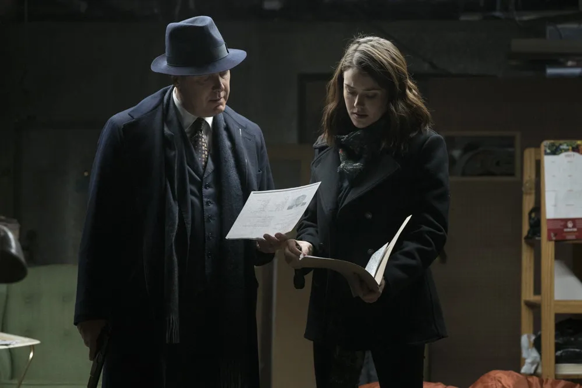 James Spader and Megan Boone in The Blacklist (2013)