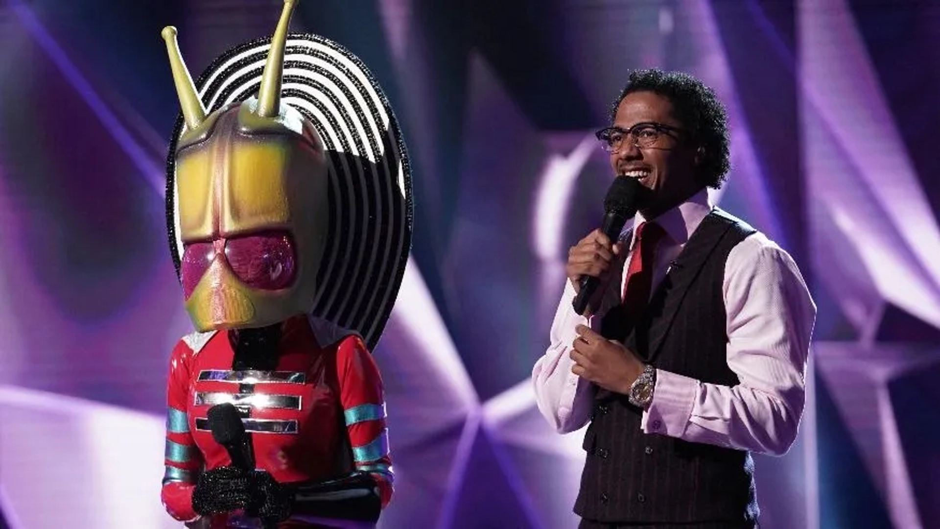 Nick Cannon and La Toya Jackson in The Masked Singer (2019)