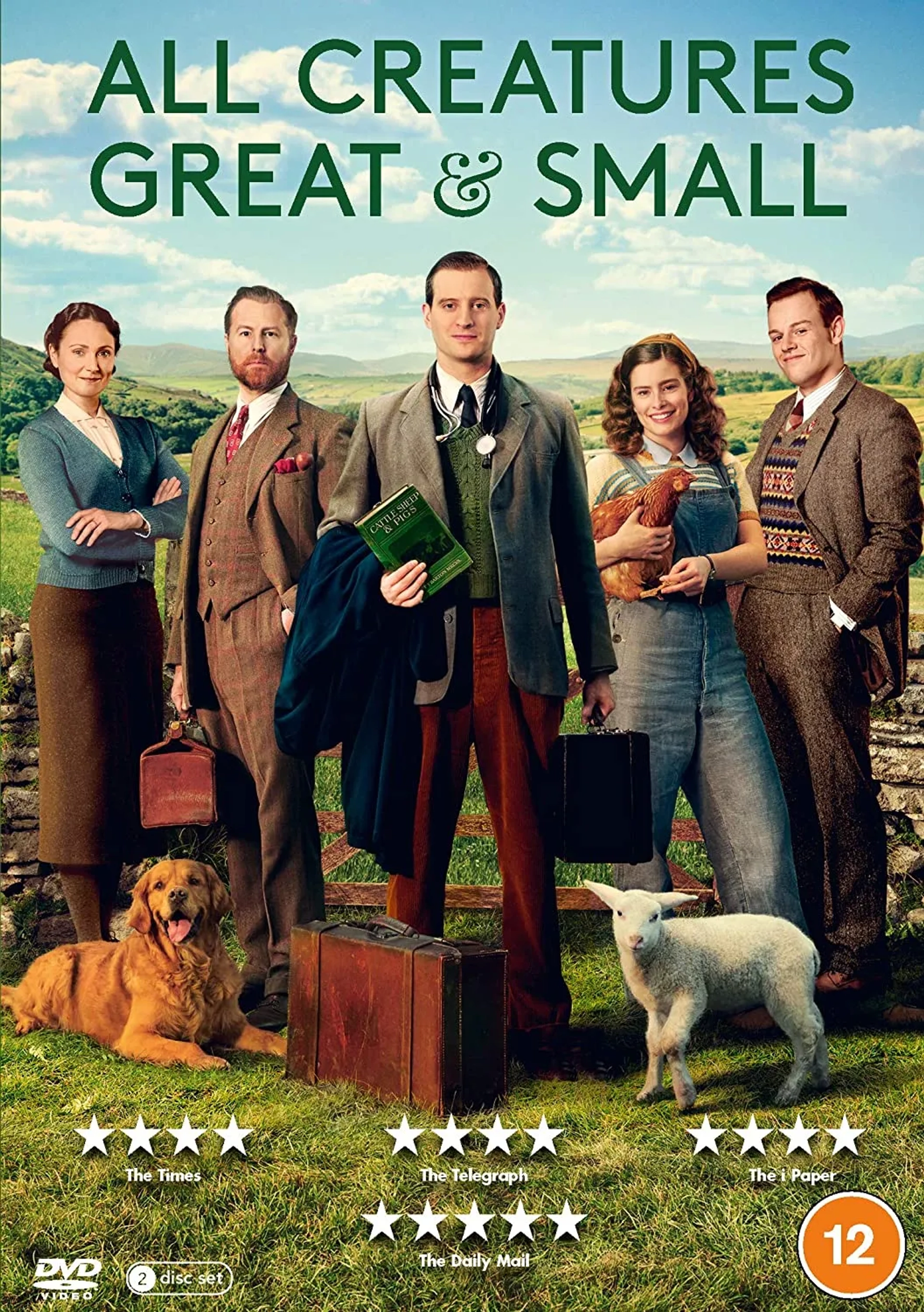 Anna Madeley, Samuel West, Nicholas Ralph, Rachel Shenton, and Callum Woodhouse in All Creatures Great and Small (2020)