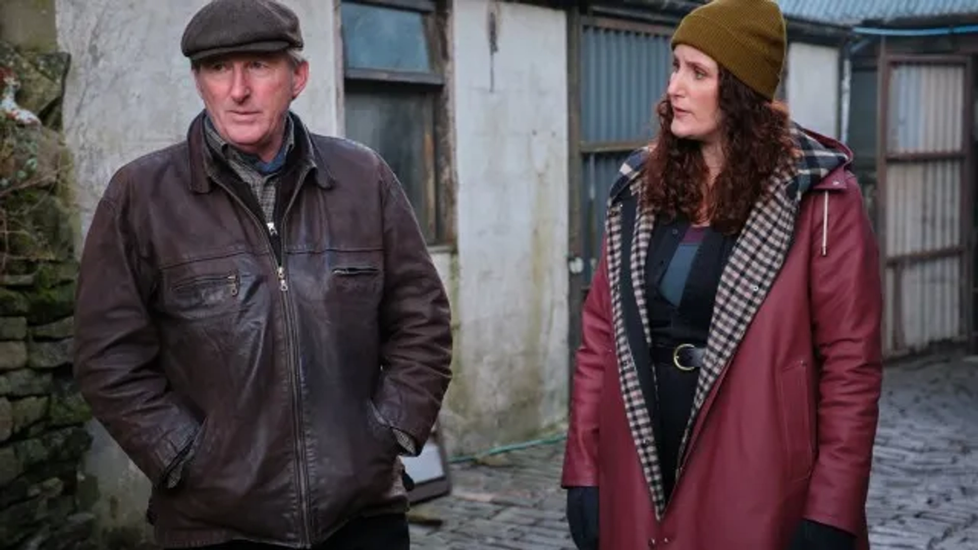 Adrian Dunbar and Bronagh Waugh in Ridley (2022)