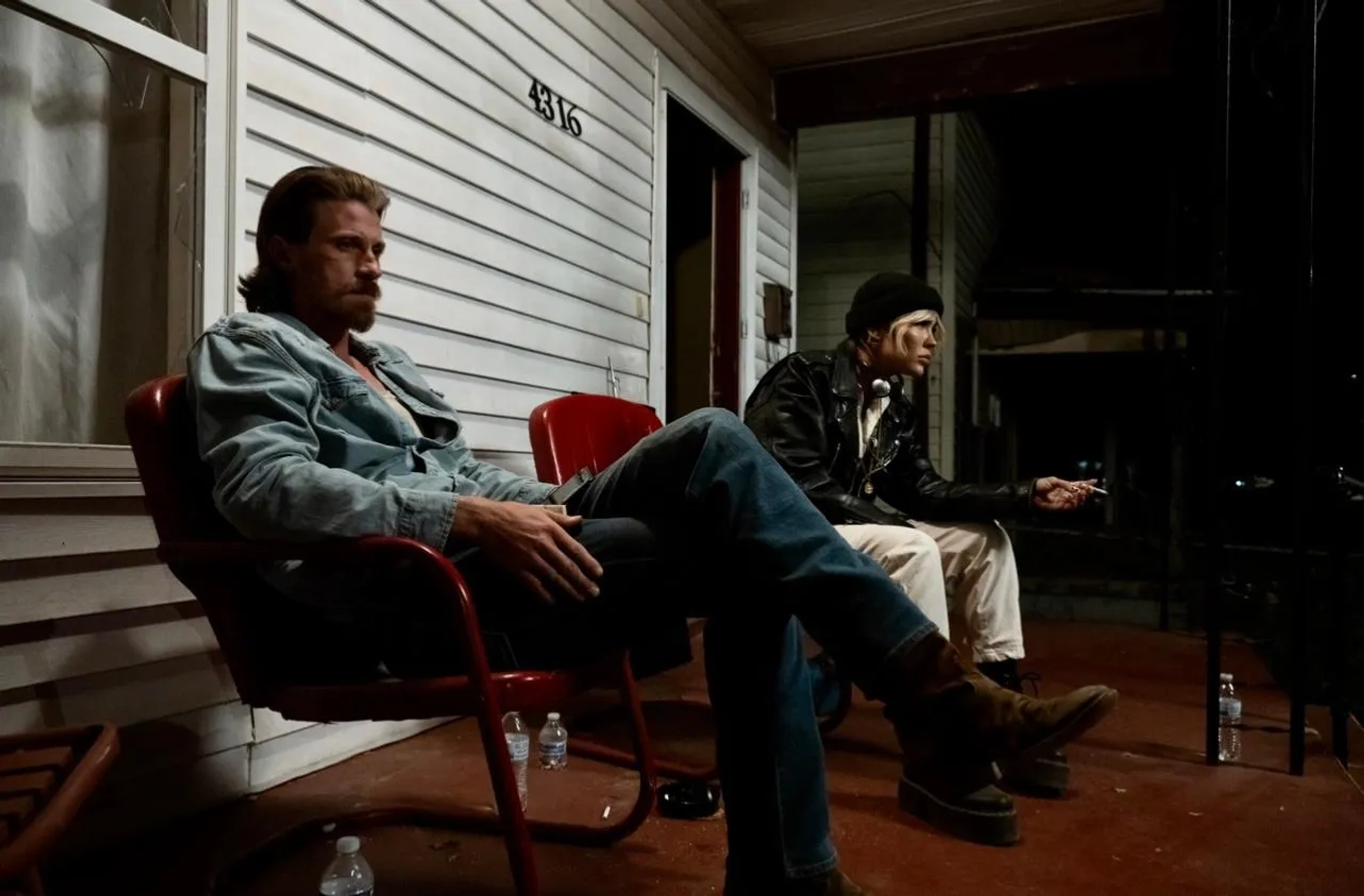 Garrett Hedlund and Nadine Crocker in Desperation Road (2023)