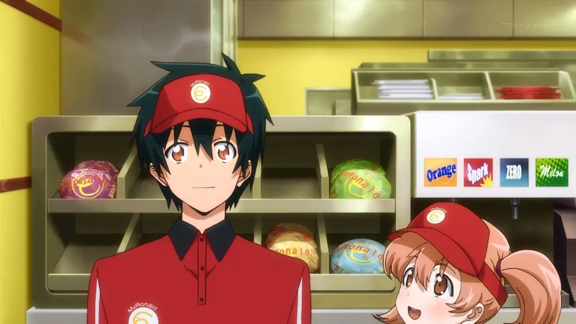 Nao Tôyama and Ryôta Ôsaka in The Devil Is a Part-Timer! (2013)