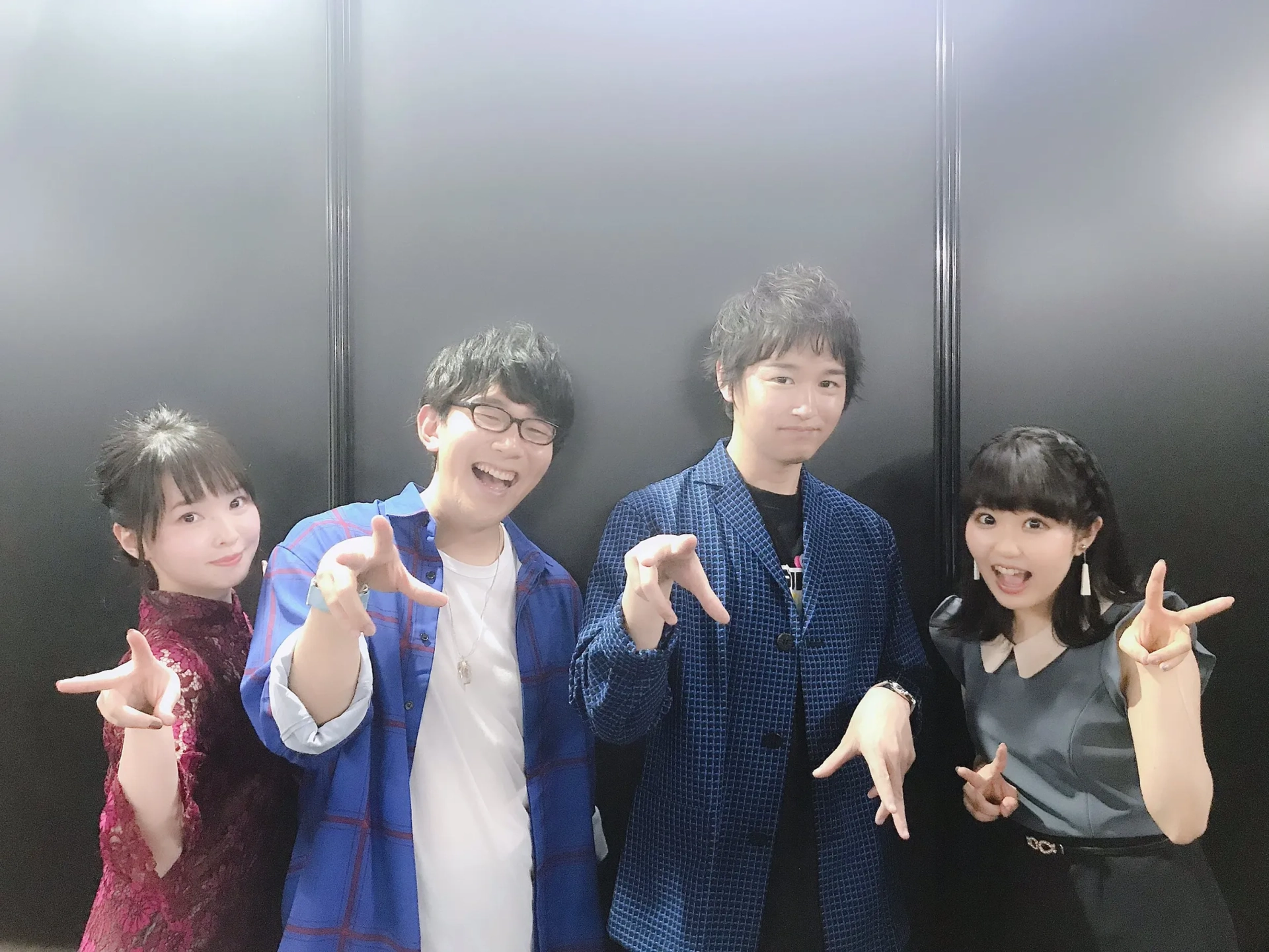 Nao Tôyama, Yuki Ono, Kanae Itô, and Ryôta Ôsaka at an event for The Devil Is a Part-Timer! (2013)