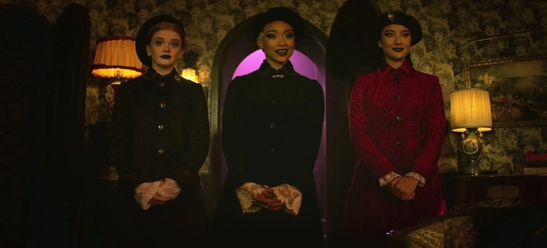 Tati Gabrielle, Abigail Cowen, and Adeline Rudolph in Chilling Adventures of Sabrina (2018)