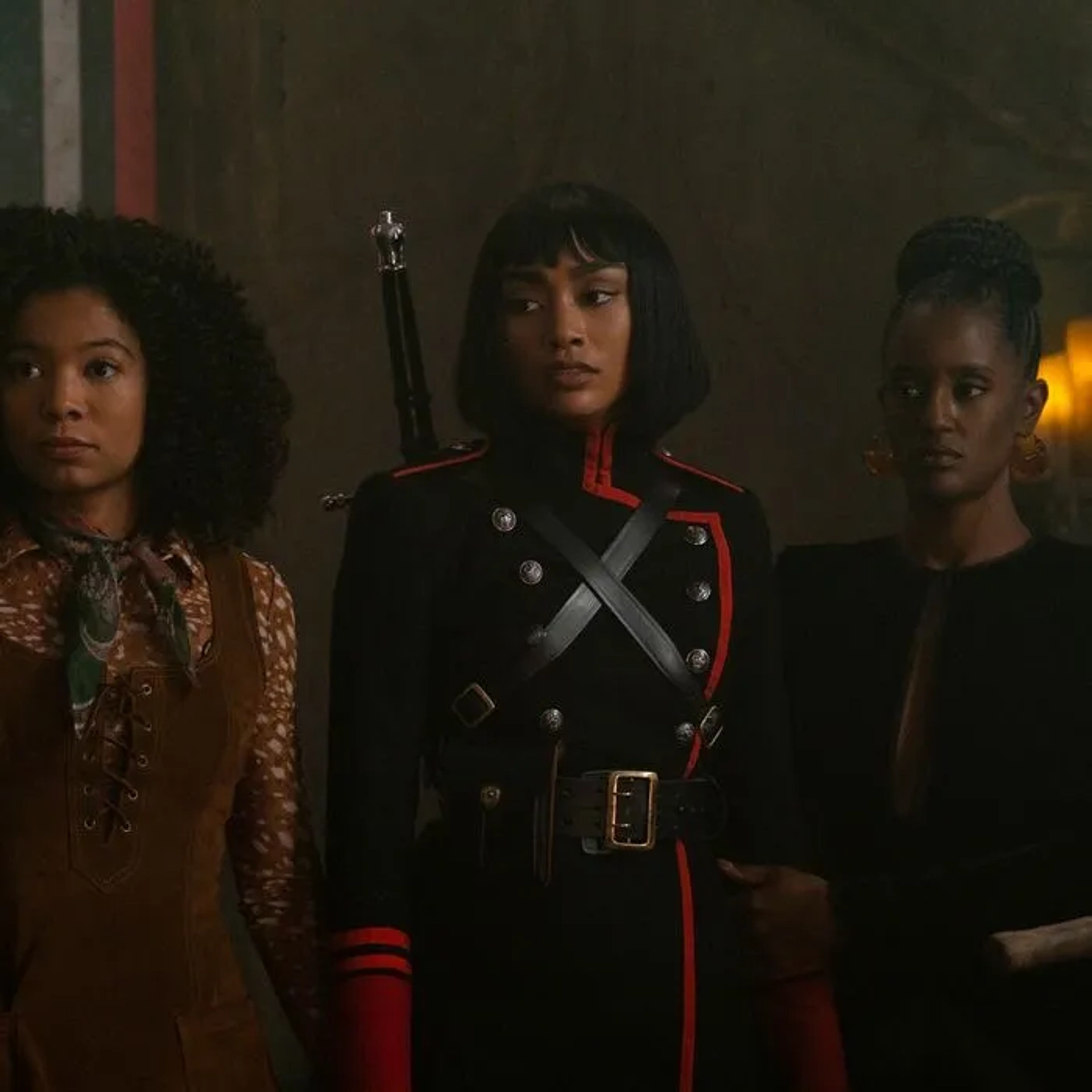 Jaz Sinclair, Skye P. Marshall, and Tati Gabrielle in Chilling Adventures of Sabrina (2018)