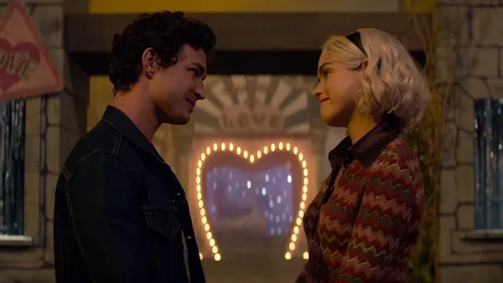 Kiernan Shipka and Gavin Leatherwood in Chilling Adventures of Sabrina (2018)