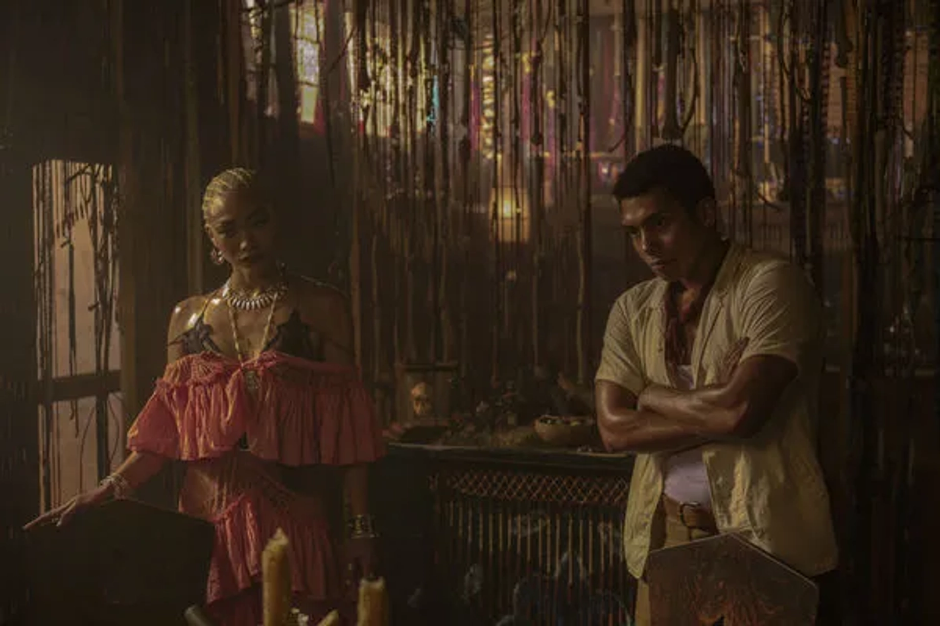 Tati Gabrielle and Chance Perdomo in Chilling Adventures of Sabrina (2018)