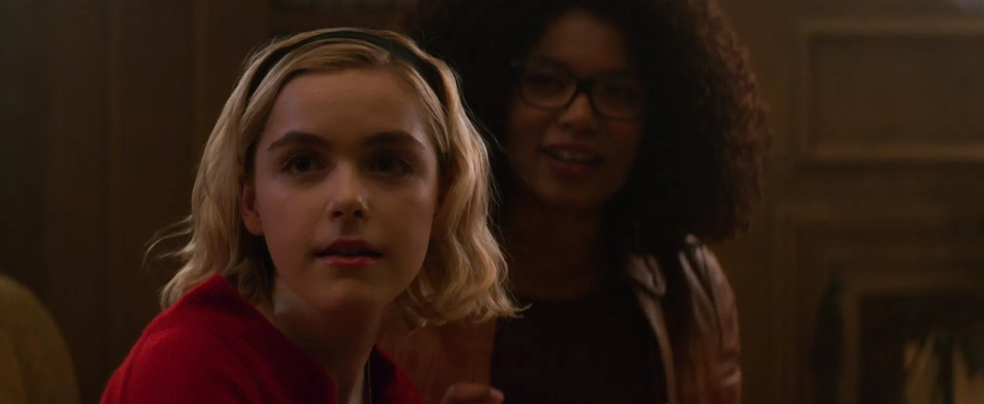 Kiernan Shipka and Jaz Sinclair in Chilling Adventures of Sabrina (2018)