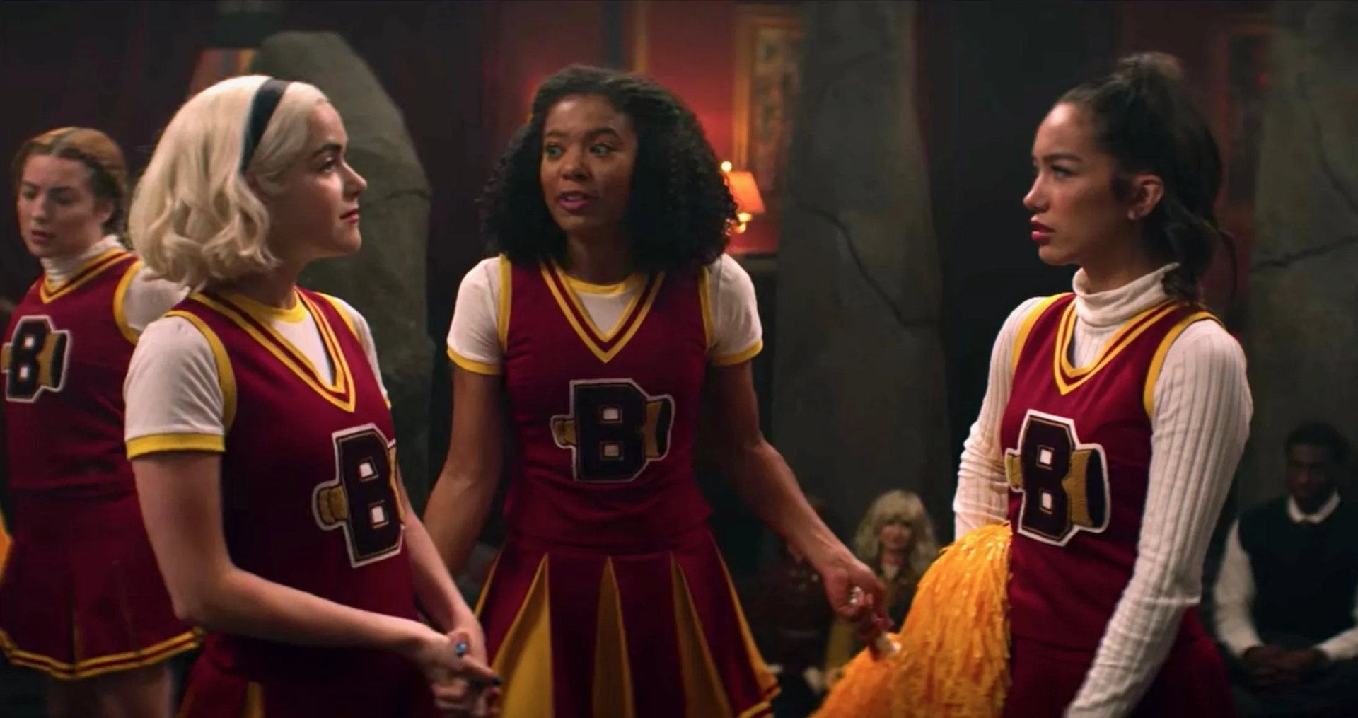 Kiernan Shipka, Jaz Sinclair, and Jasmine Vega in Chilling Adventures of Sabrina (2018)