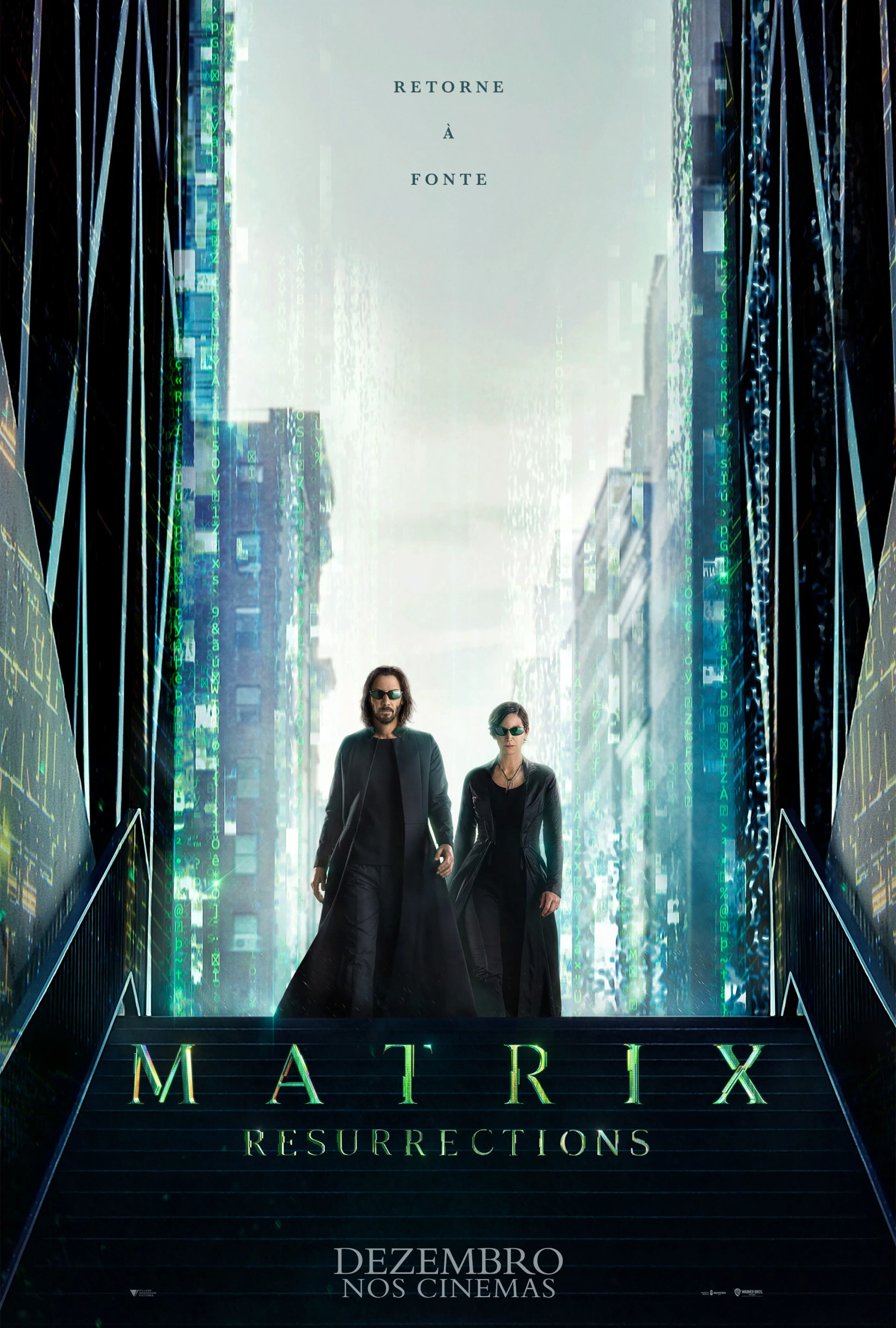 Keanu Reeves and Carrie-Anne Moss in The Matrix Resurrections (2021)