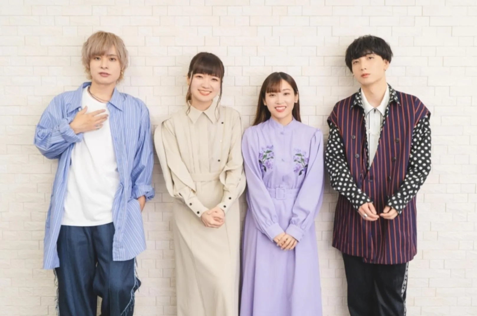 Chiaki Kobayashi, Nobuhiko Okamoto, Atsumi Tanezaki, and Kana Ichinose at an event for Frieren: Beyond Journey's End (2023)