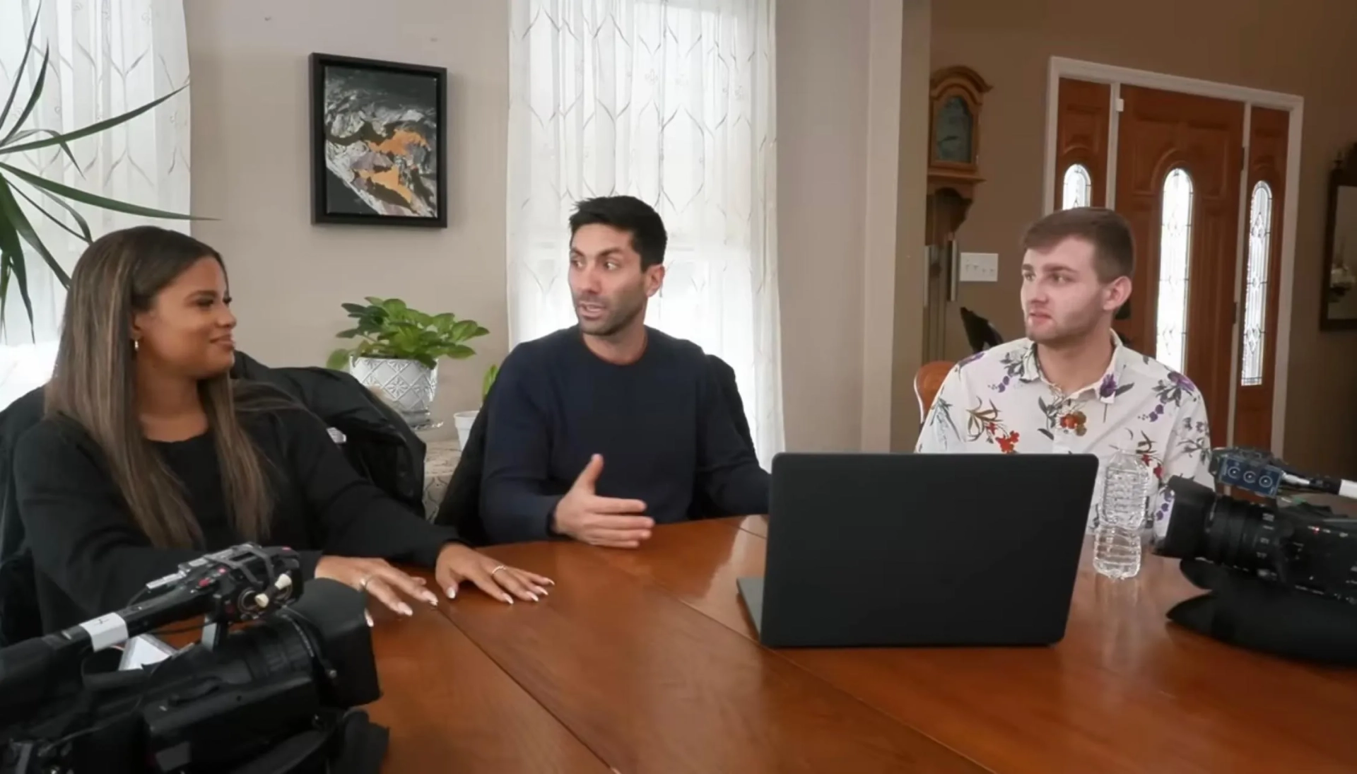 Nev Schulman, Nicholas Krozel, and Kamie Crawford in Catfish: The TV Show: Nick and England (2022)