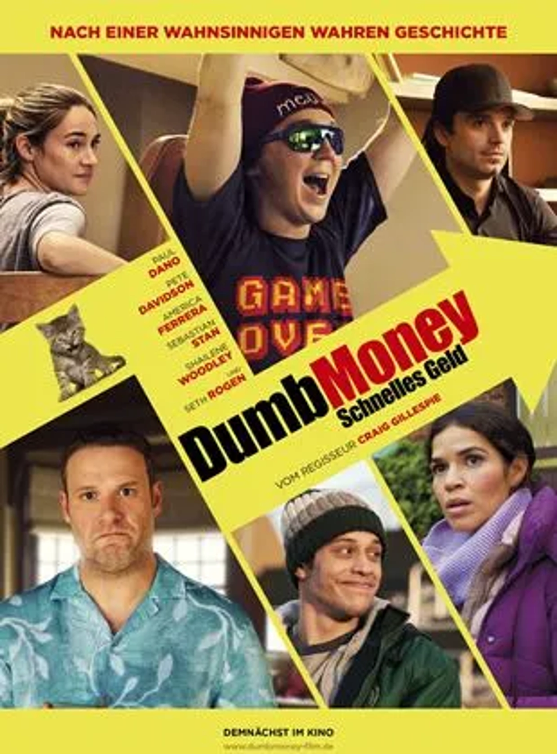 Paul Dano, Pete Davidson, Seth Rogen, Shailene Woodley, America Ferrera, and Sebastian Stan in Dumb Money (2023)