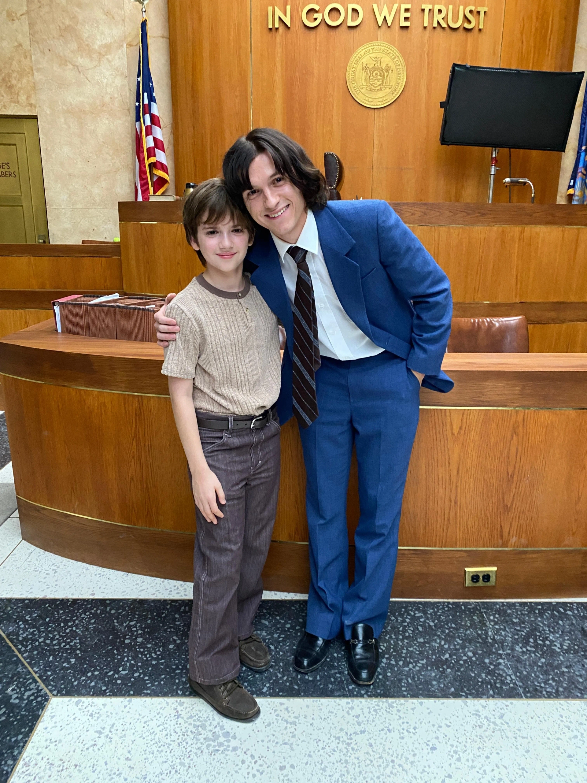 Zachary Golinger and Tom Holland as "Adam and Danny" in Ep. 10 "Judgment'" of The Crowded Room