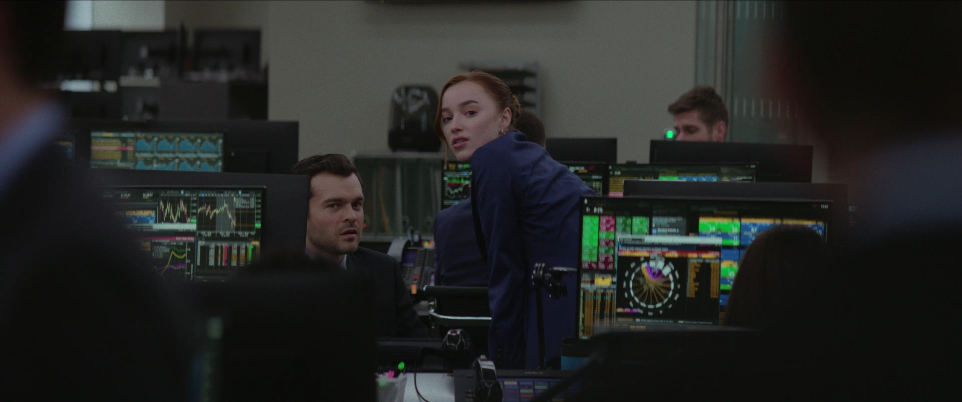 Alden Ehrenreich and Phoebe Dynevor in Fair Play (2023)