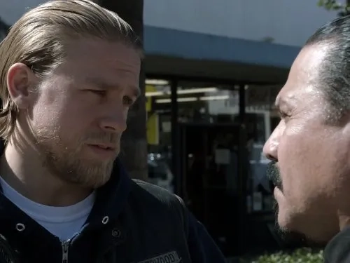Charlie Hunnam and Emilio Rivera in Sons of Anarchy (2008)
