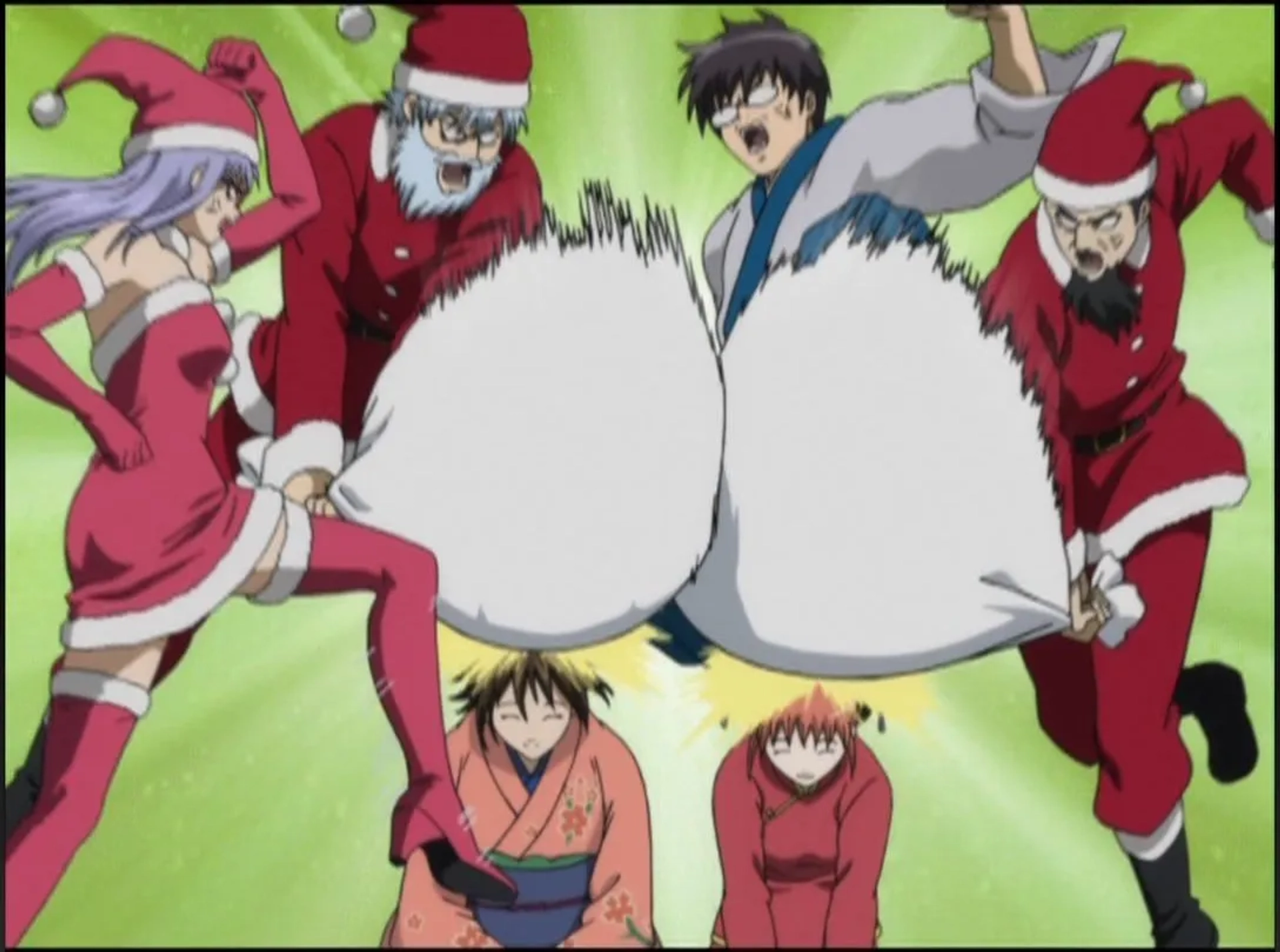 Show Hayami, Tomokazu Sugita, Satsuki Yukino, Rie Kugimiya, Daisuke Sakaguchi, and Yû Kobayashi in Gintama (2005)