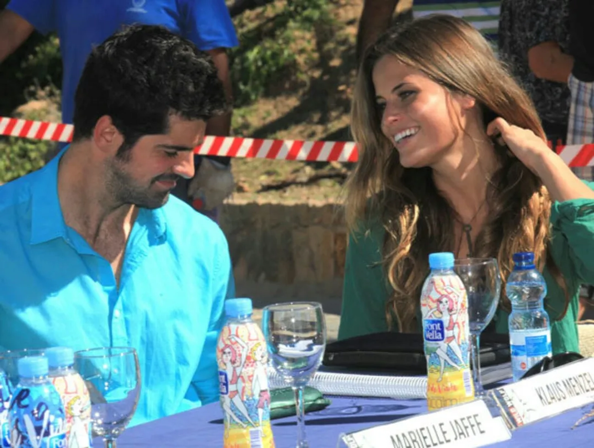 Miguel Ángel Muñoz and Marielle Jaffe at an event for What About Love (2013)