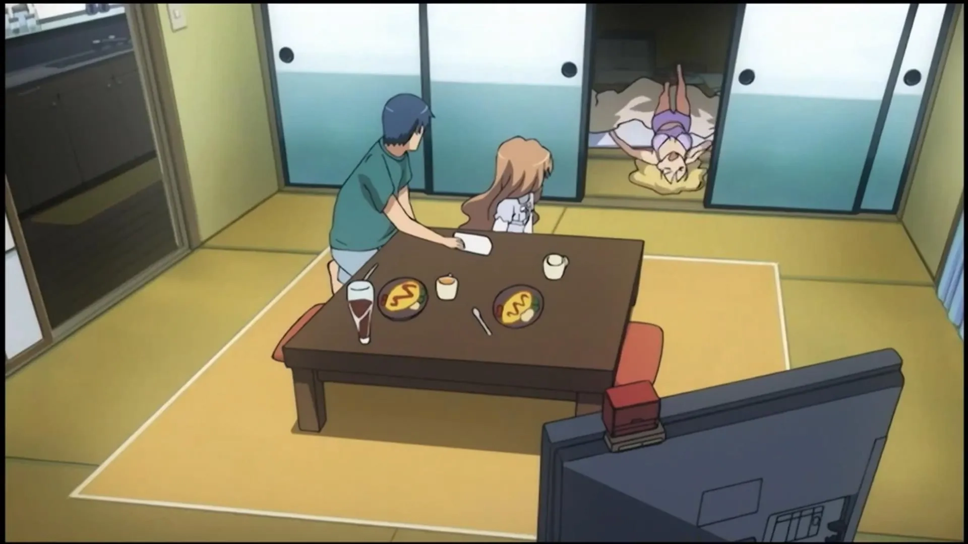 Rie Kugimiya, Sayaka Ôhara, and Junji Majima in Toradora! (2008)