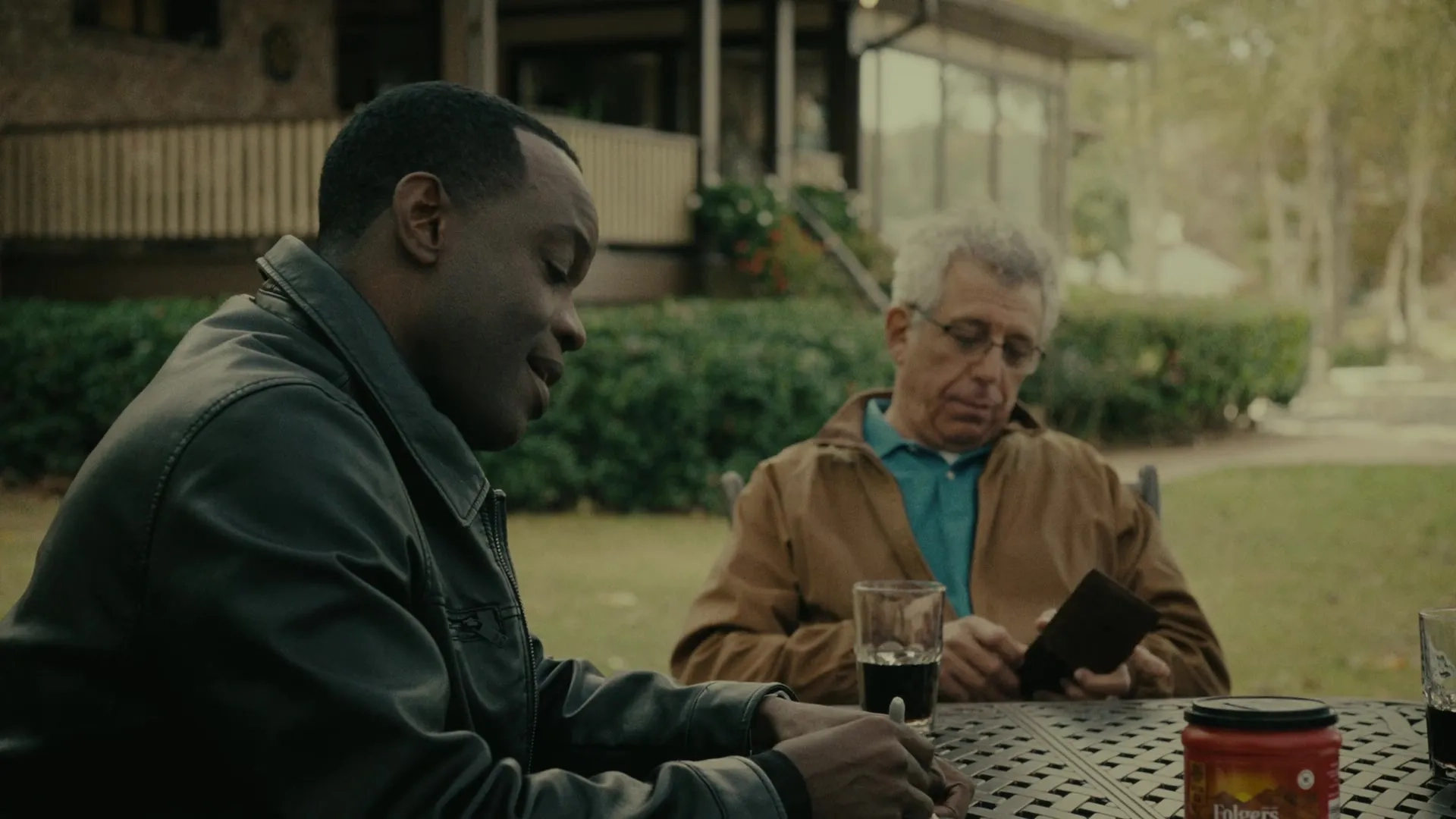 Eric Bogosian and Ato Essandoh in Reptile (2023)