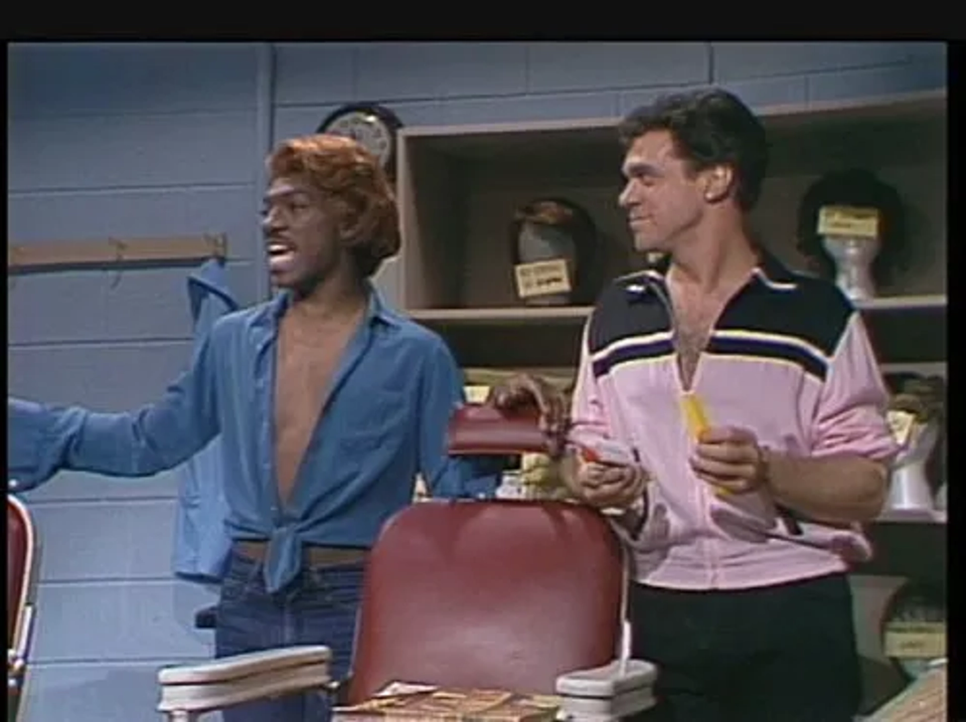 Eddie Murphy and Joe Piscopo in Saturday Night Live (1975)