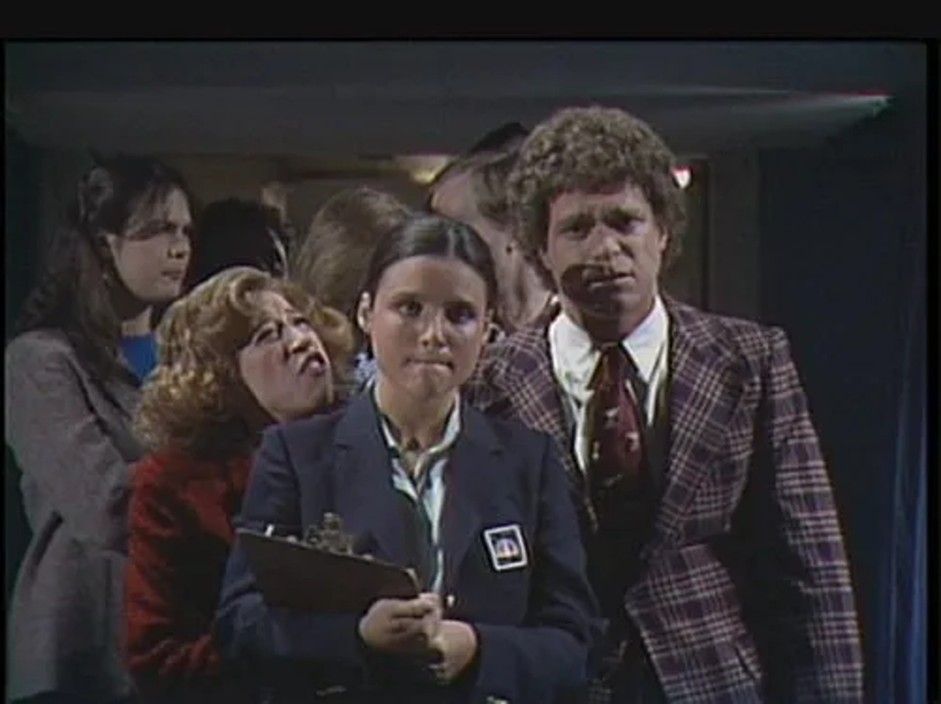 Julia Louis-Dreyfus, Robin Duke, and Joe Piscopo in Saturday Night Live (1975)